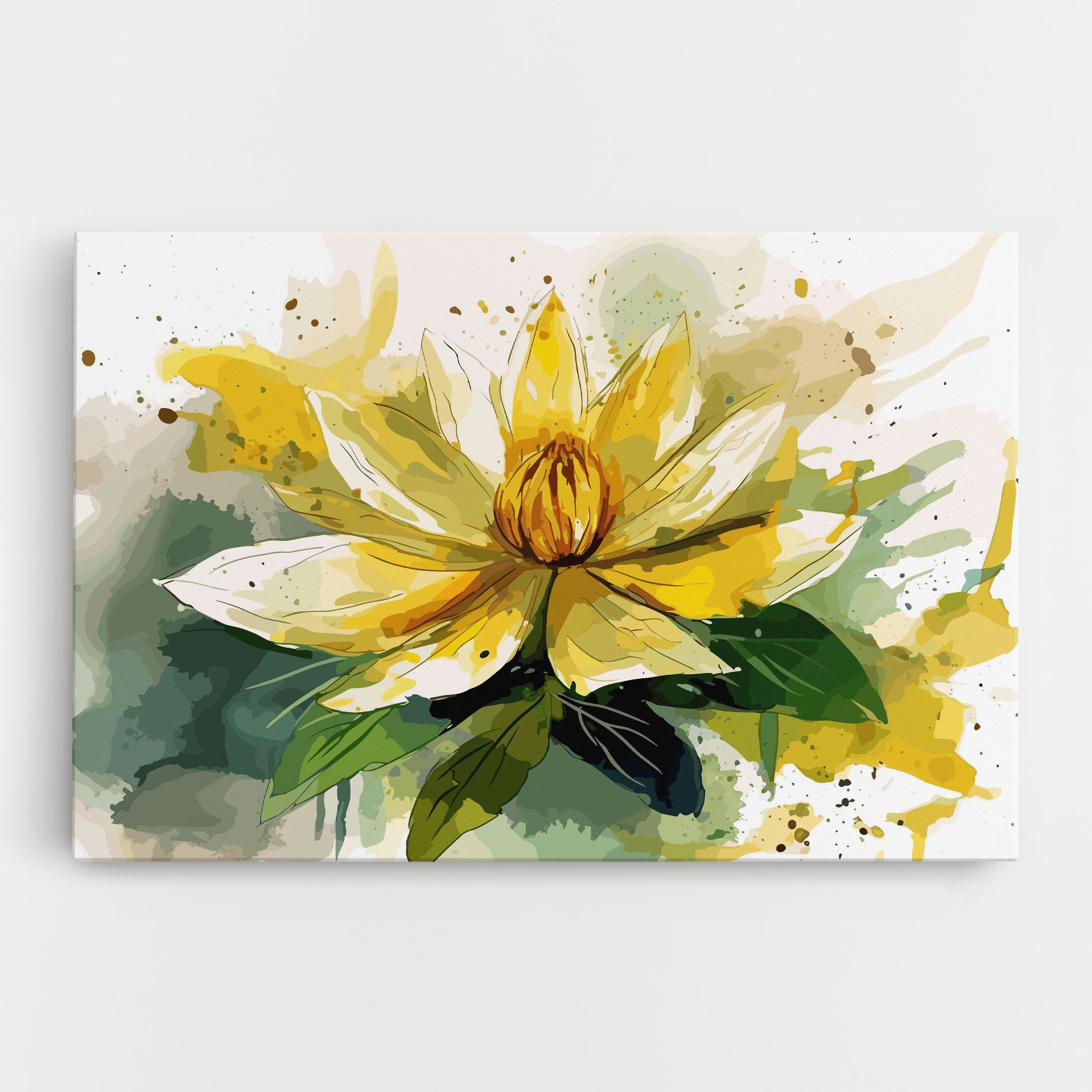 Yellow Flower Nature mockup 0