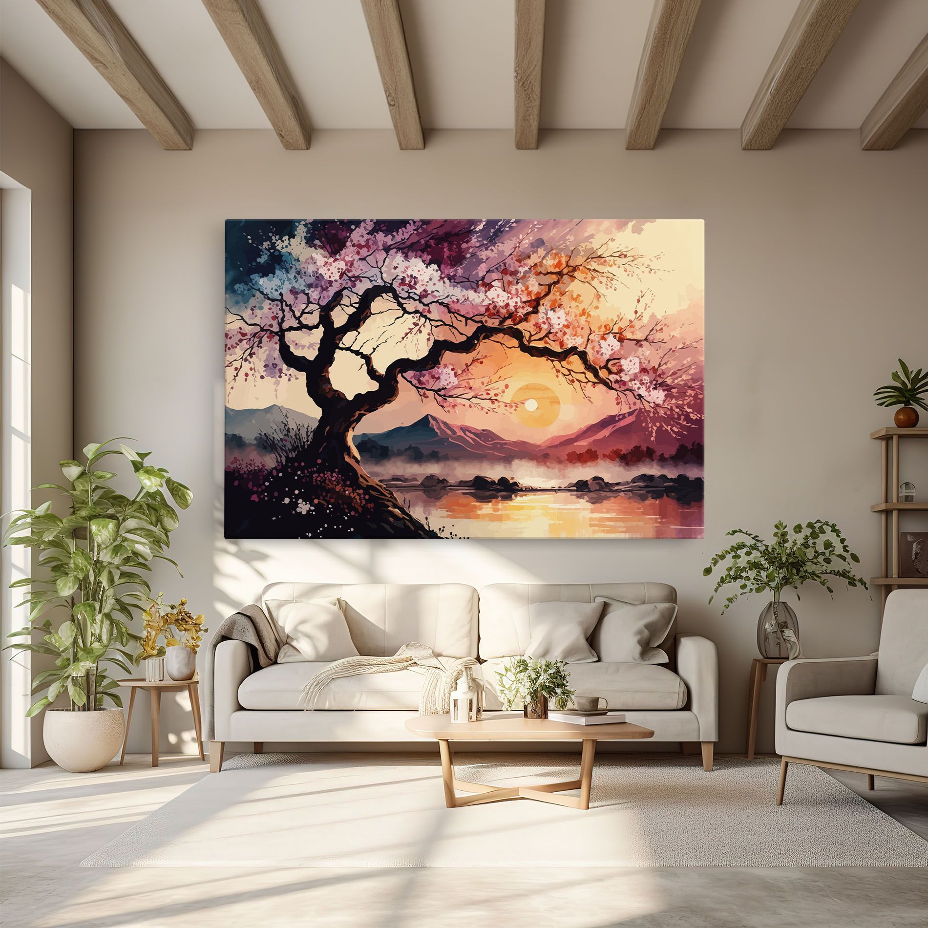 Pink Tree Nature mockup 6