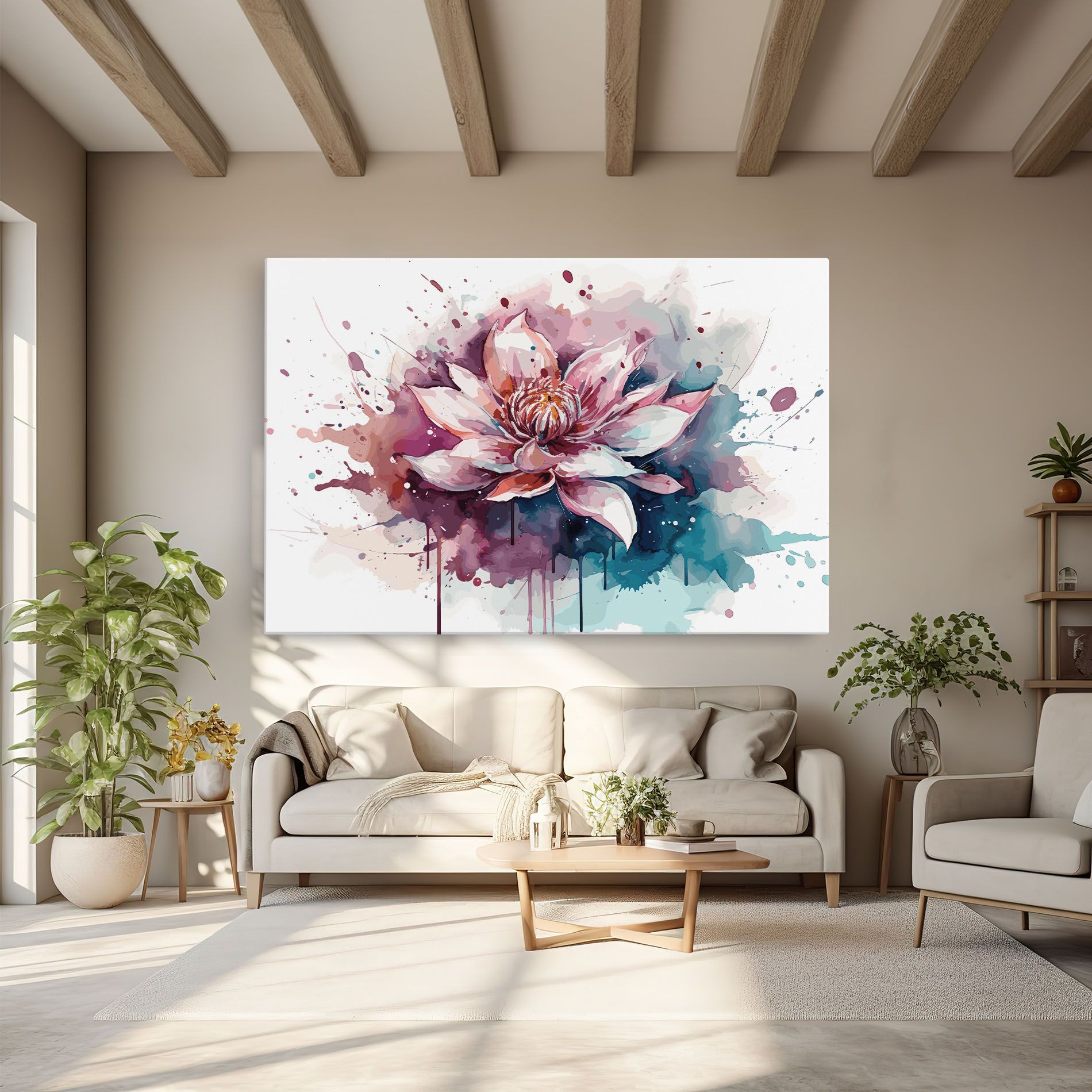Pretty Pink Lotus Art mockup 6