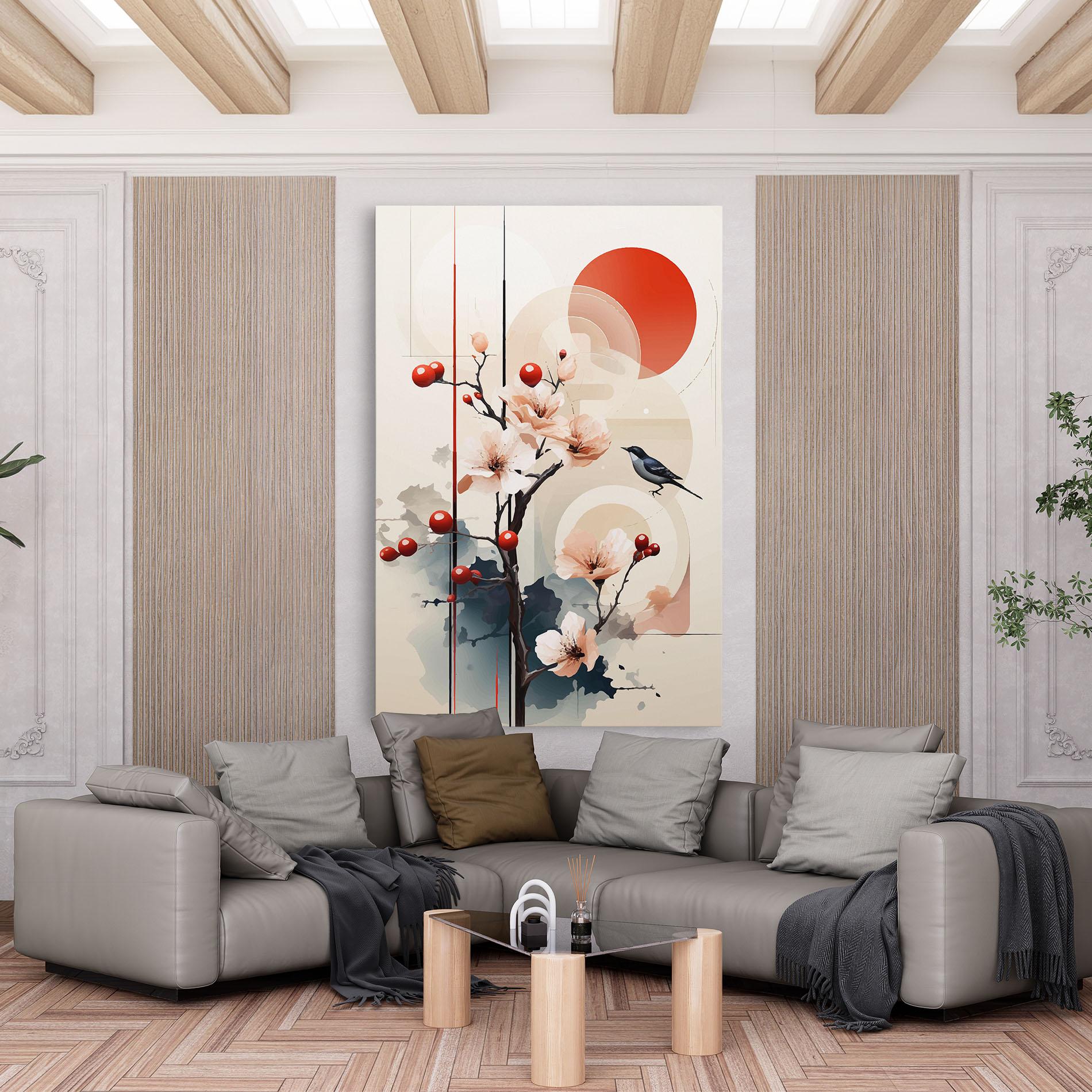 Leinwandbild Cream Nature mockup 6