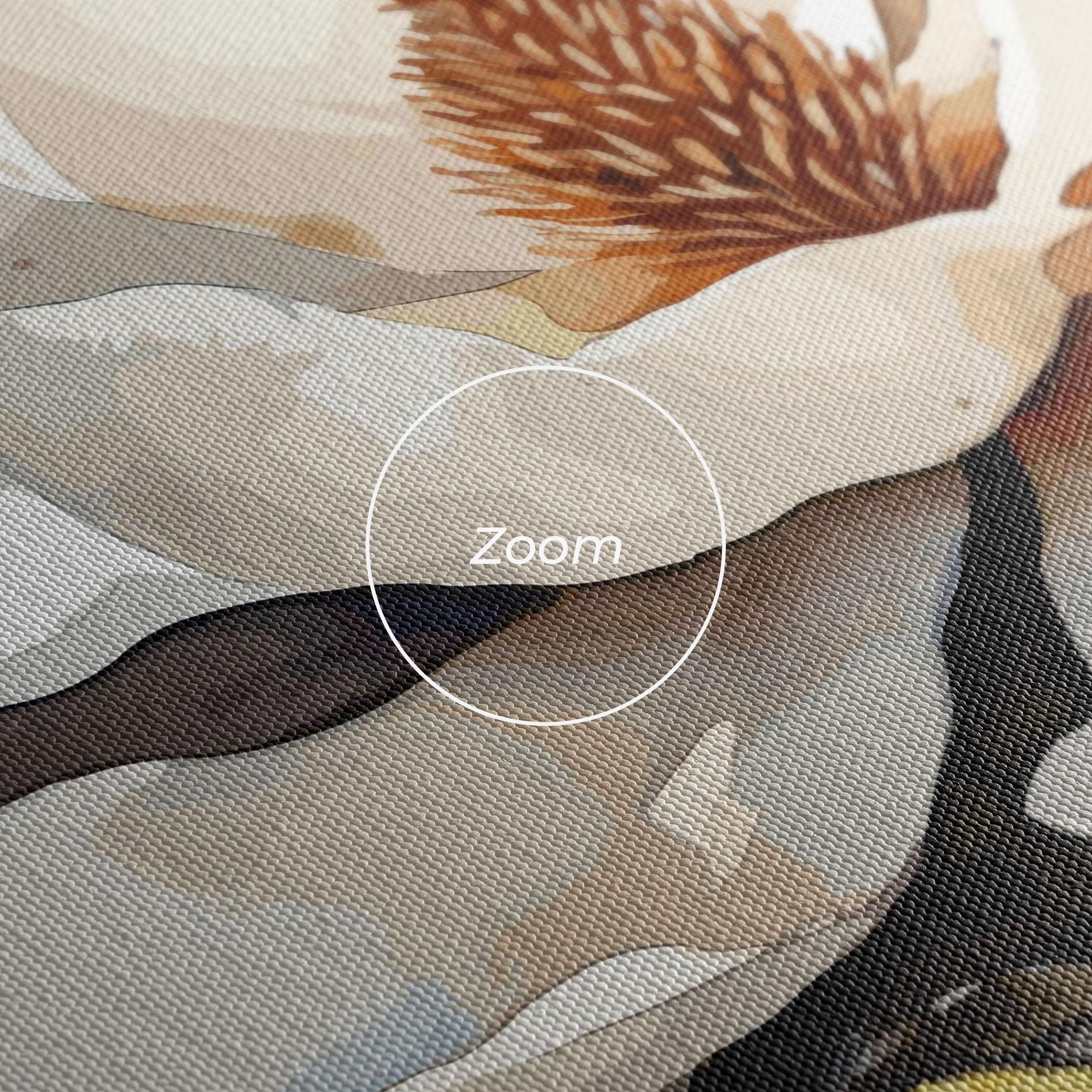 Leinwandbild Cream Nature Flower mockup 3