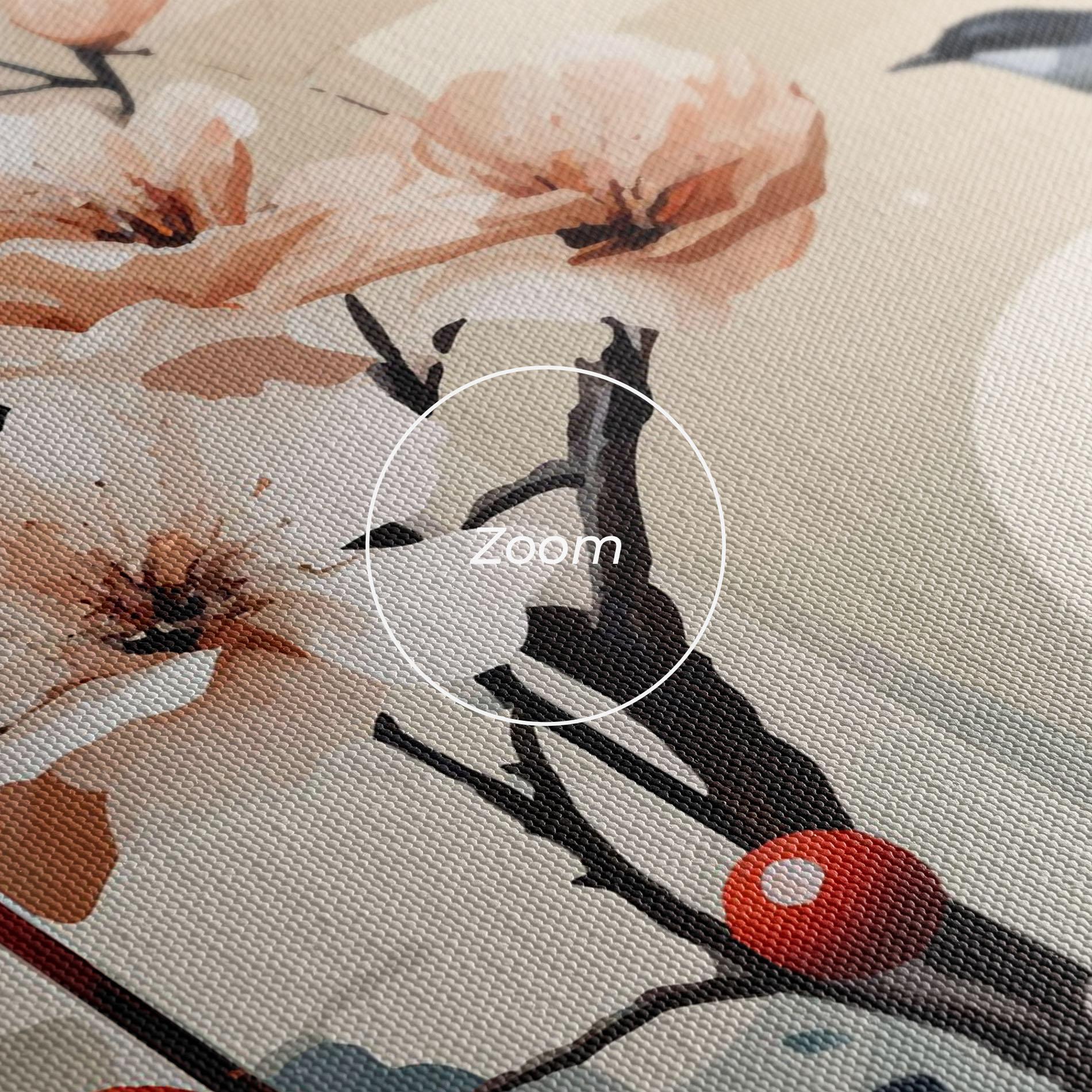 Leinwandbild Cream Nature mockup 3