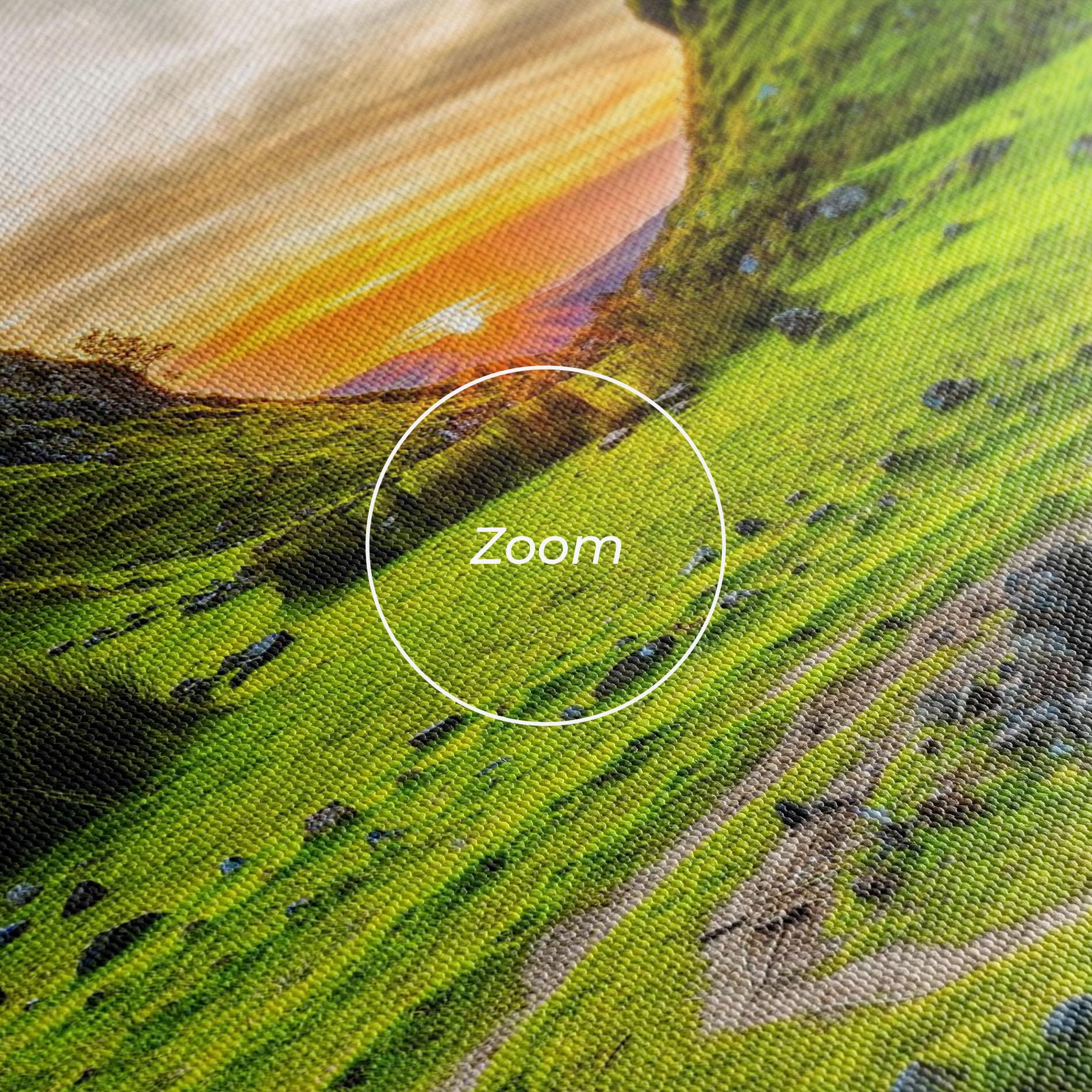 Leinwandbild Green Circle Nature mockup 3