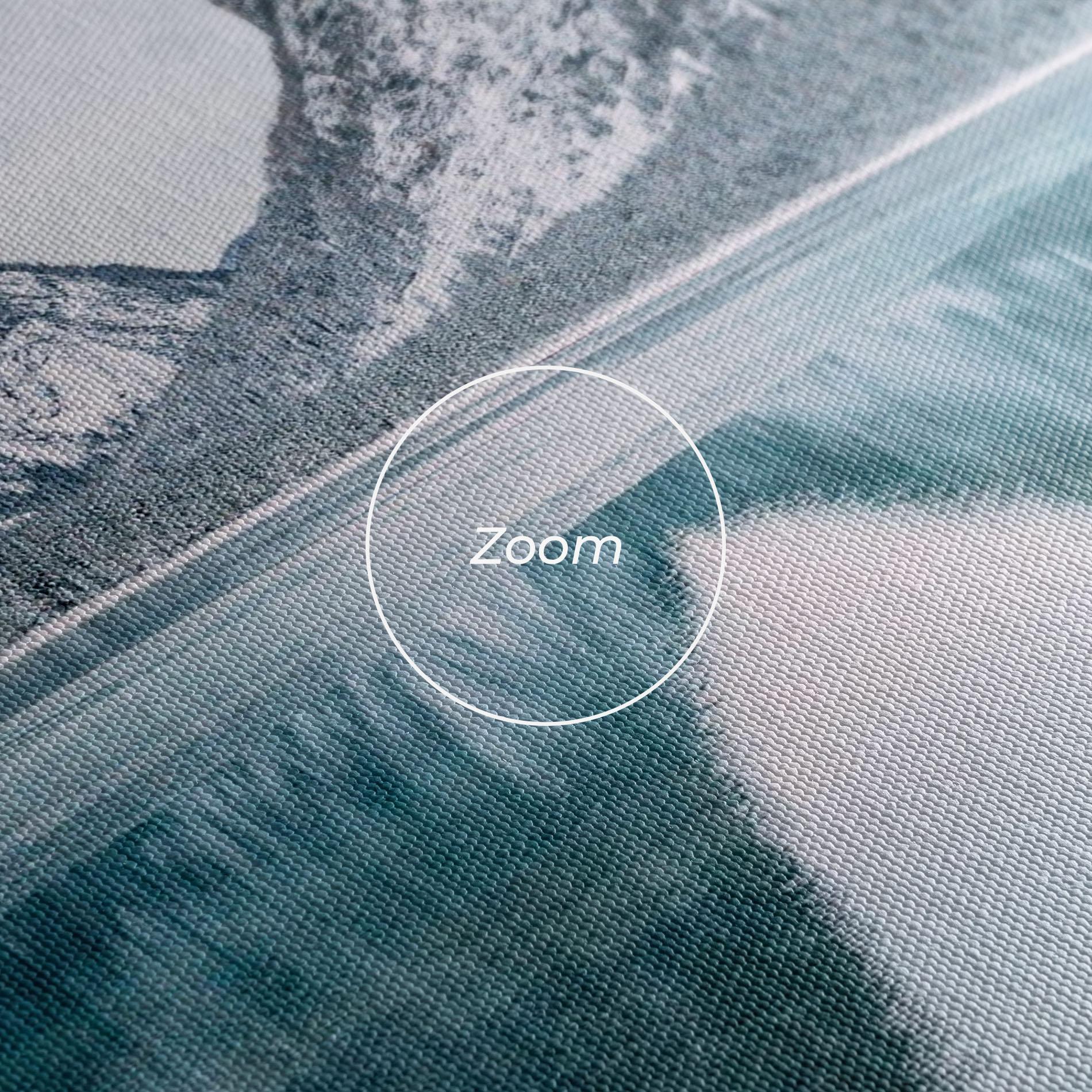 Leinwandbild Lake Reflection Mountain mockup 3