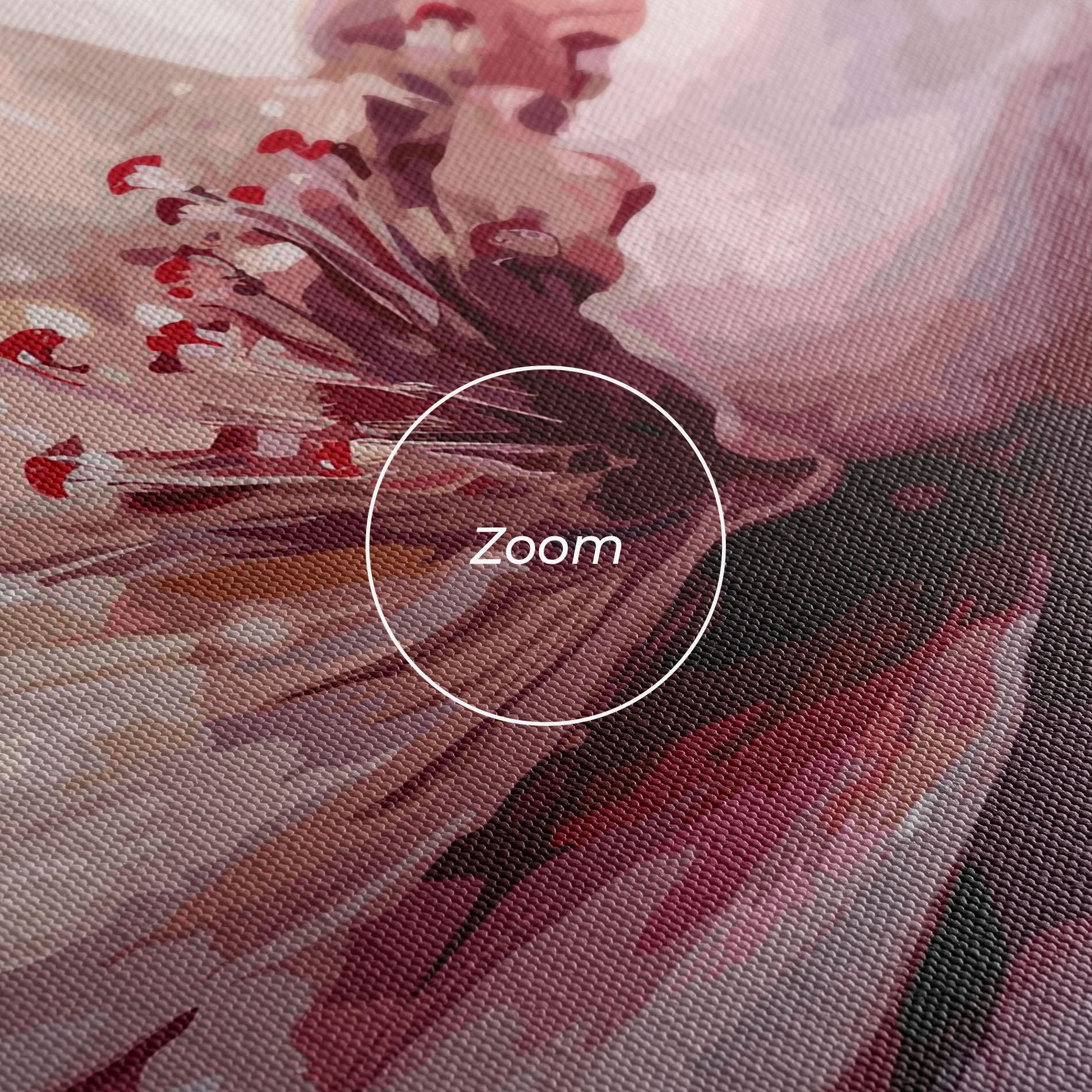 Leinwandbild Meditation Flower mockup 3