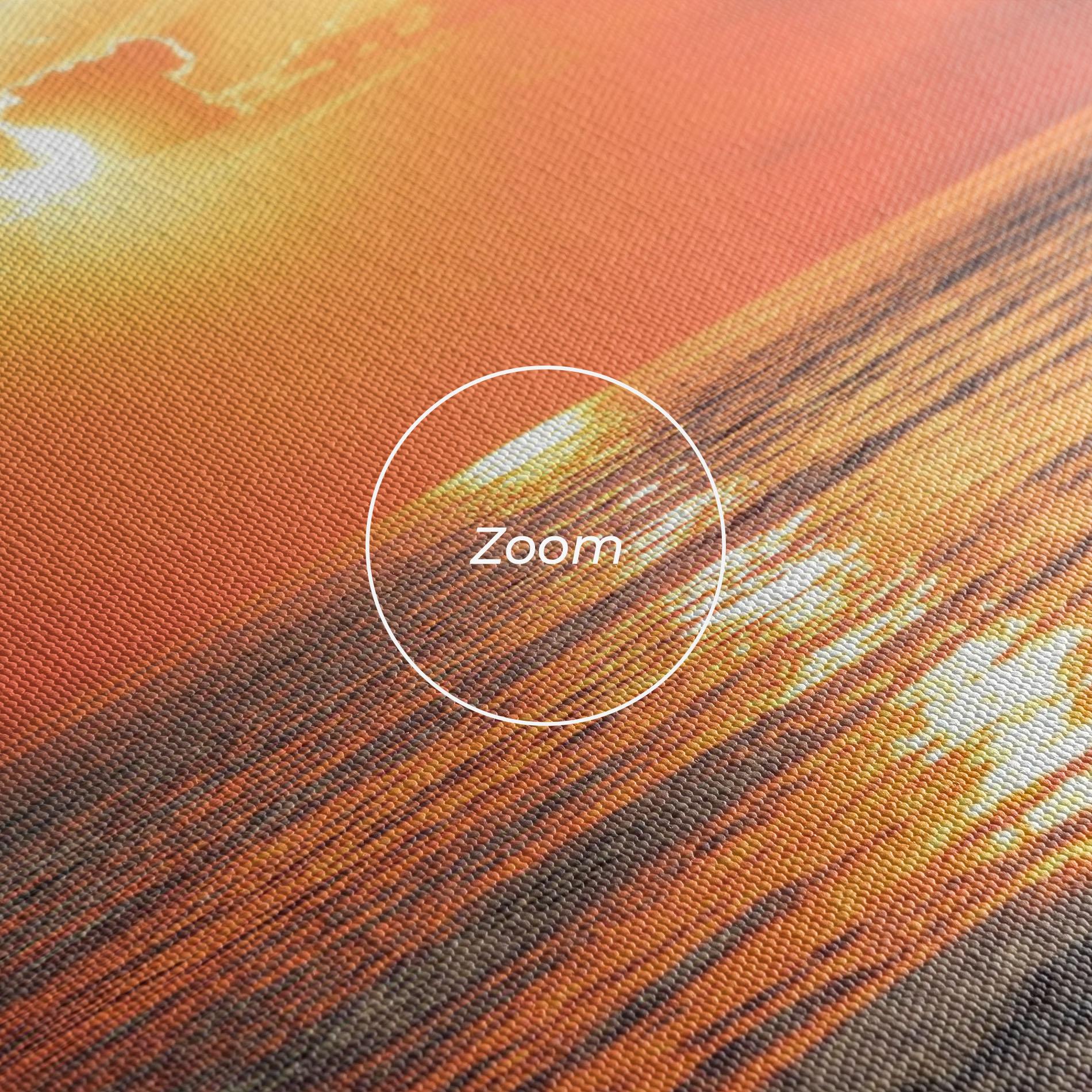 Leinwandbild Orange Sunrise Cloud mockup 3