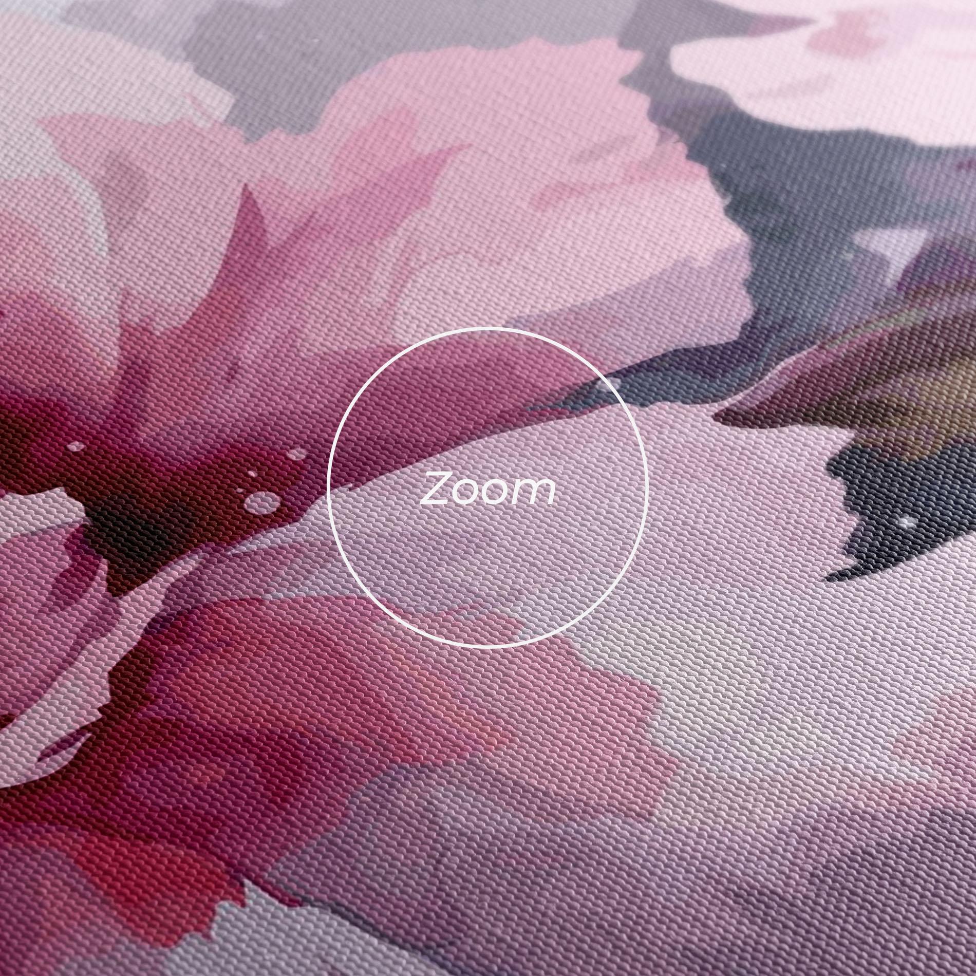 Leinwandbild Pink Nature Flower mockup 3