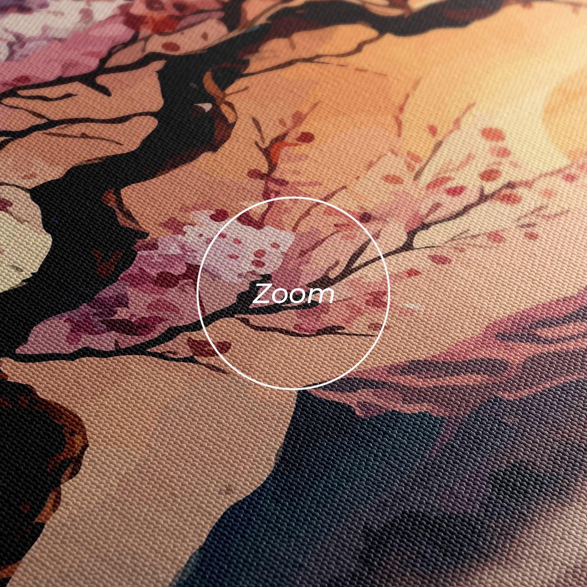 Leinwandbild Pink Tree Nature mockup 3