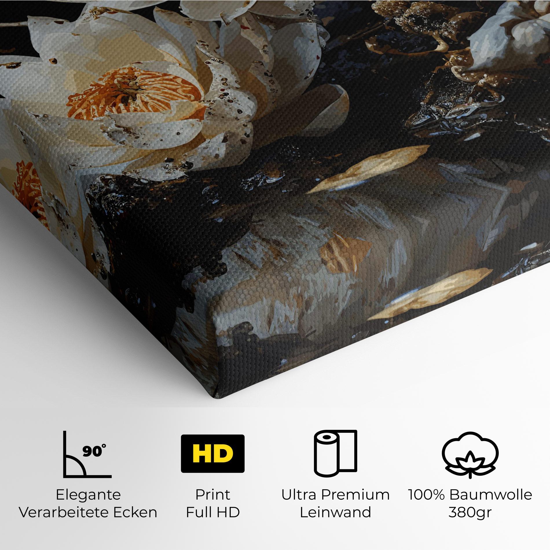 Leinwandbild Beautiful White Nature mockup 4