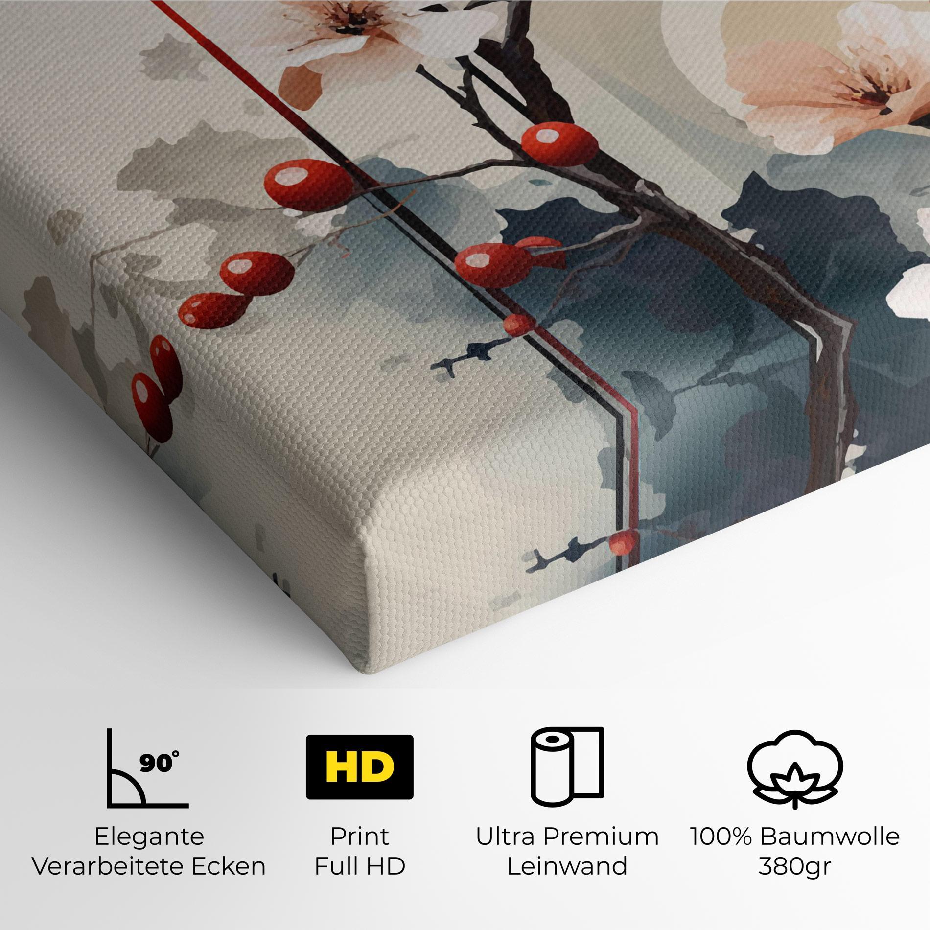 Leinwandbild Cream Nature mockup 4