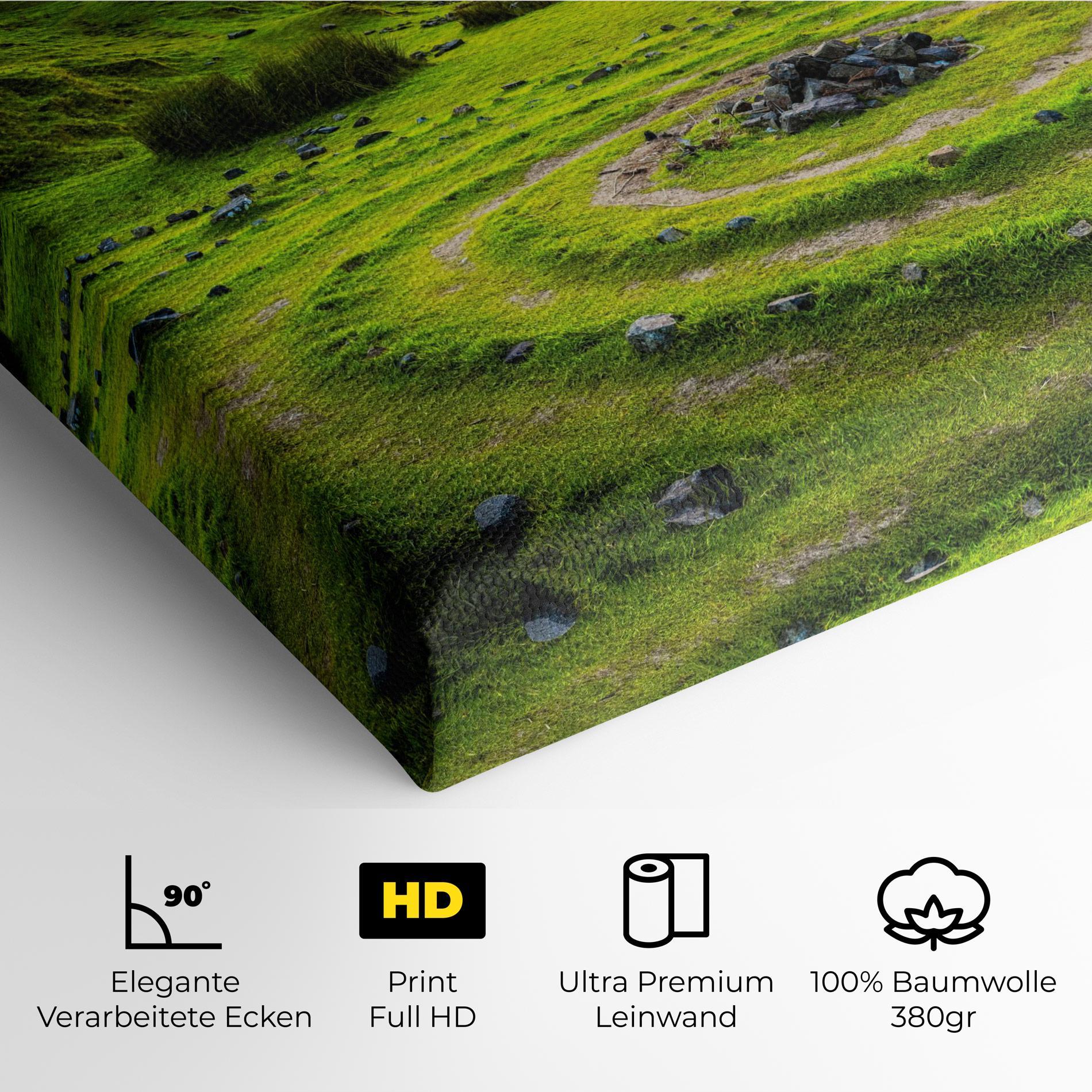 Leinwandbild Green Circle Nature mockup 4