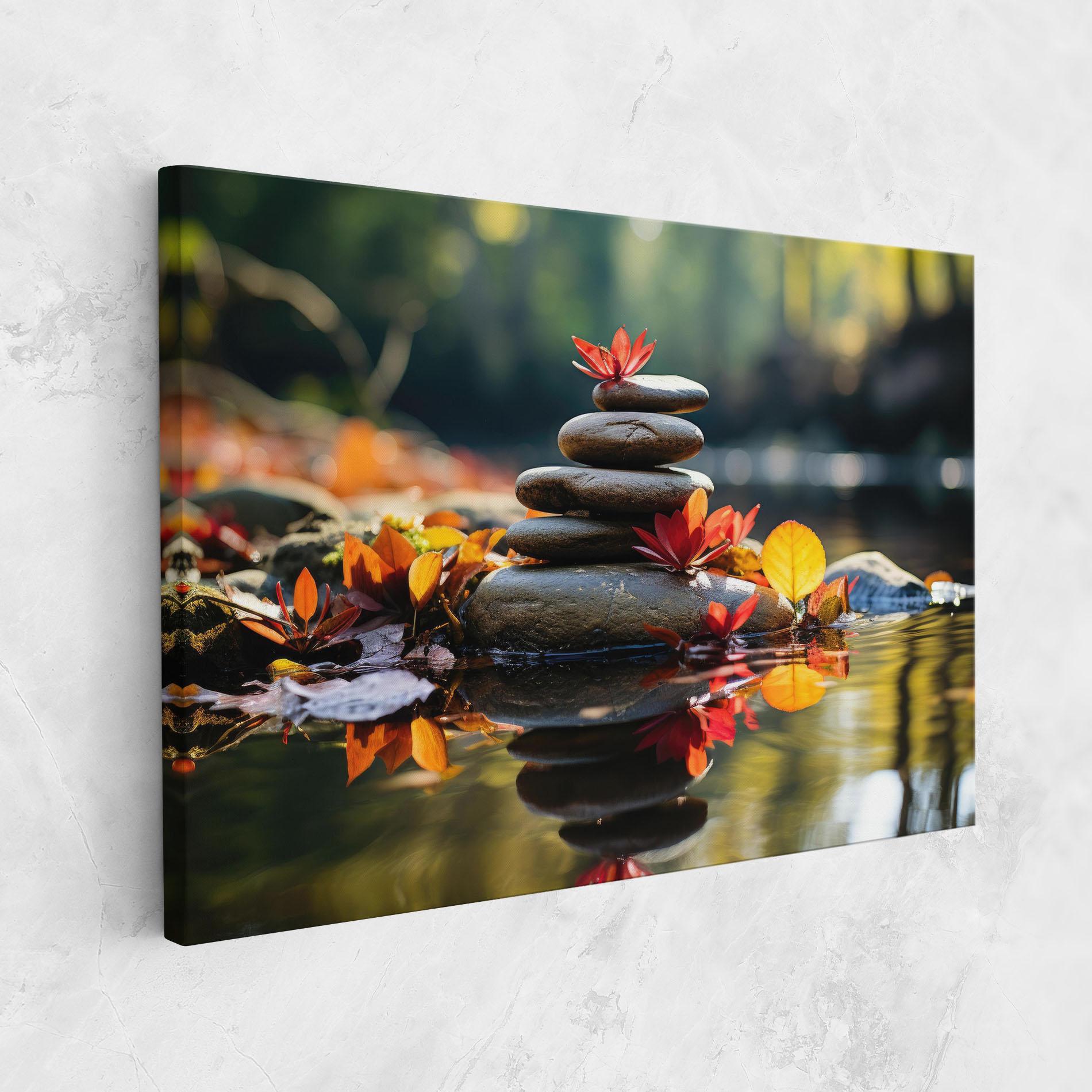 Leinwandbild Autumn Stones mockup 1