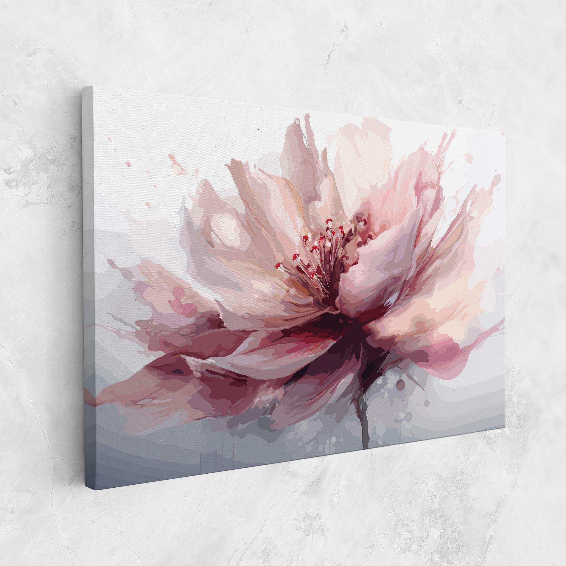 Leinwandbild Meditation Flower mockup 1