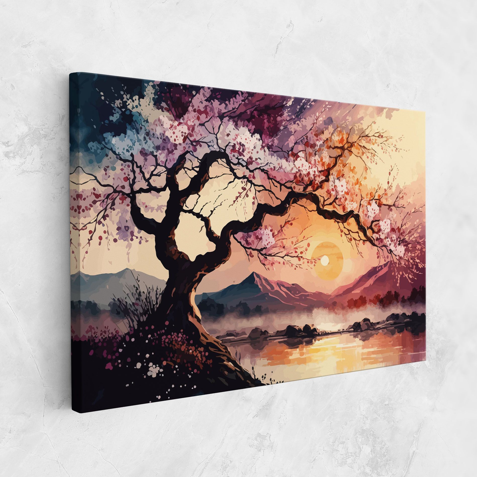 Pink Tree Nature mockup 1
