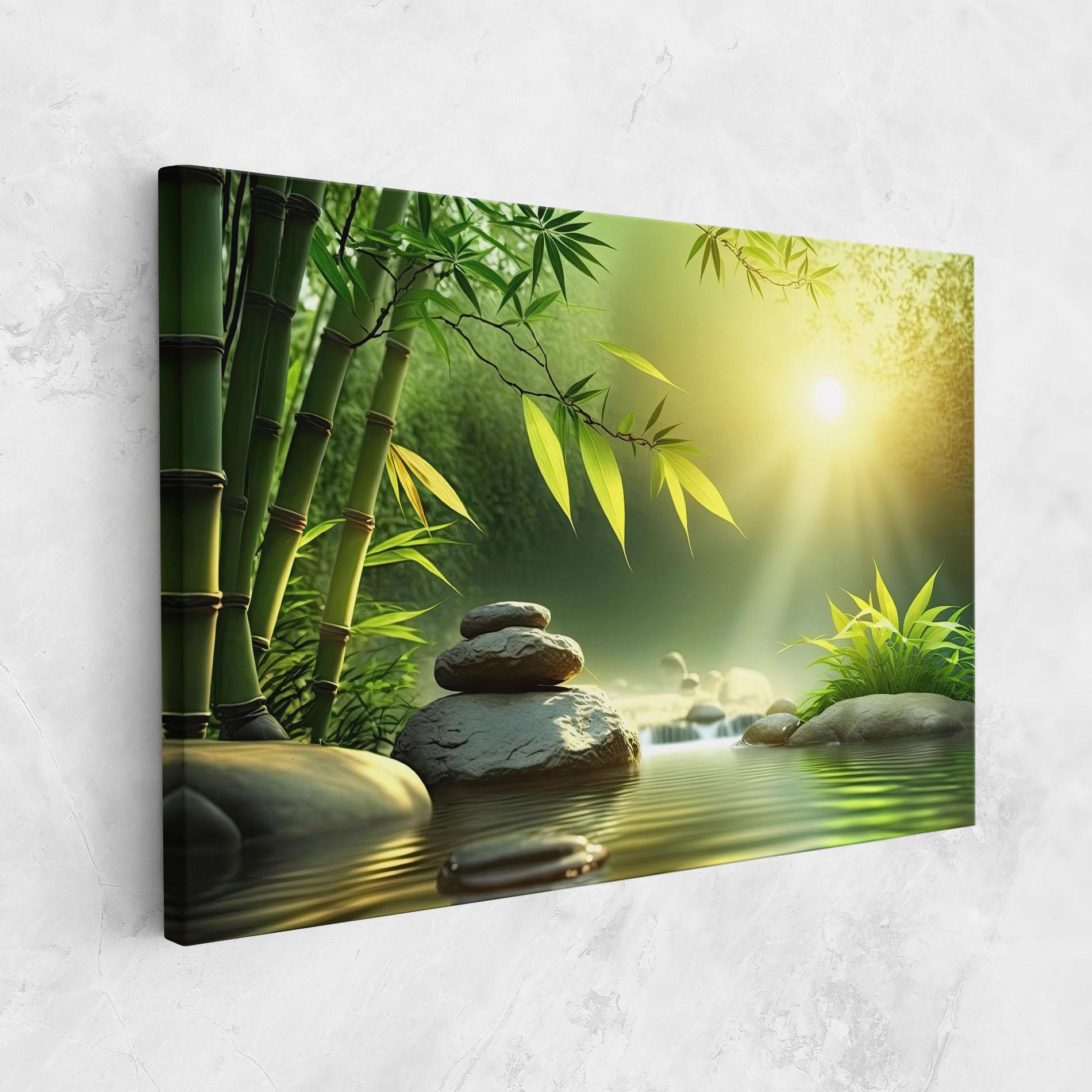 Leinwandbild Relaxing Spa Nature mockup 1