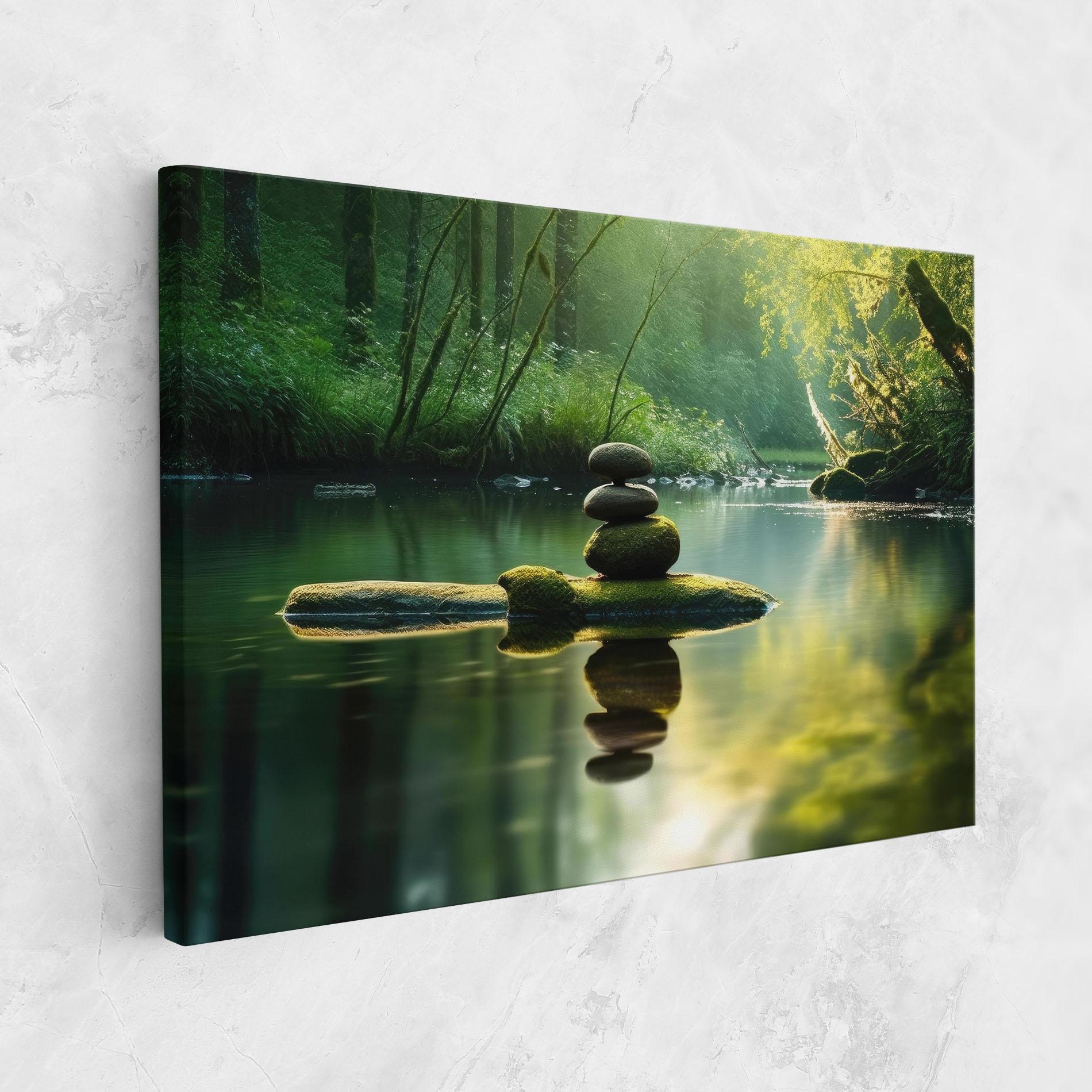 Leinwandbild Spiritual Stones mockup 1