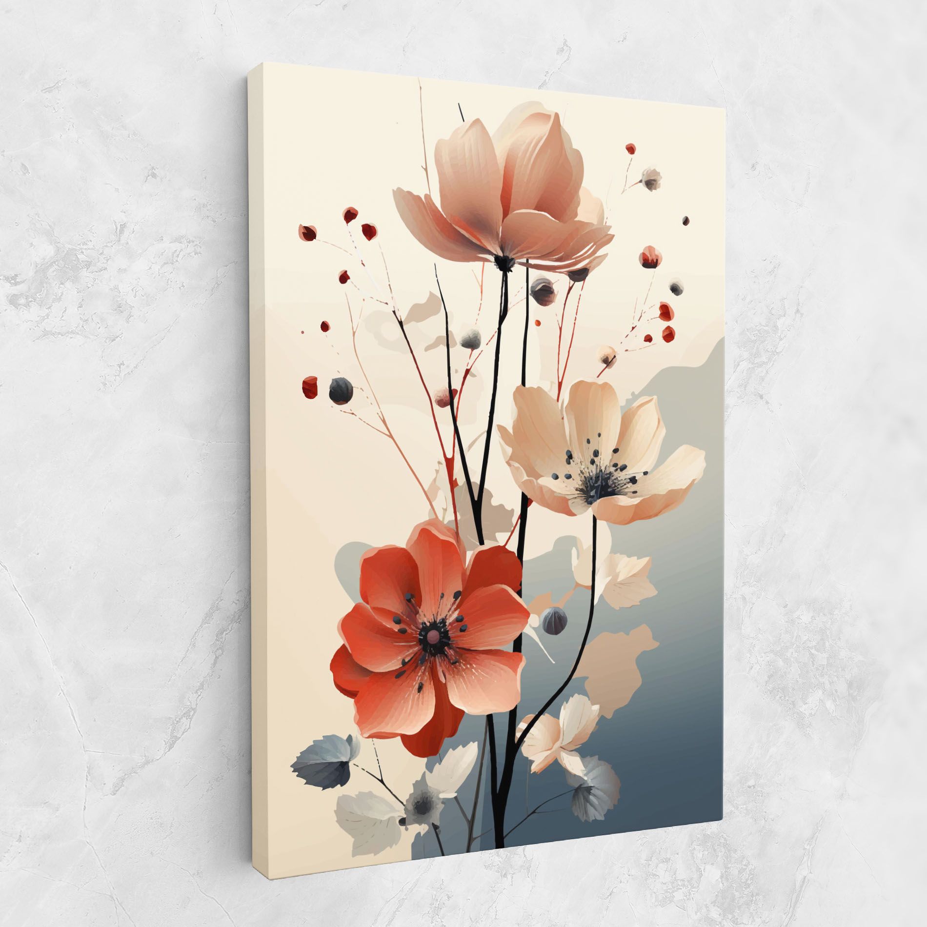 Cream Flower Nature mockup 1
