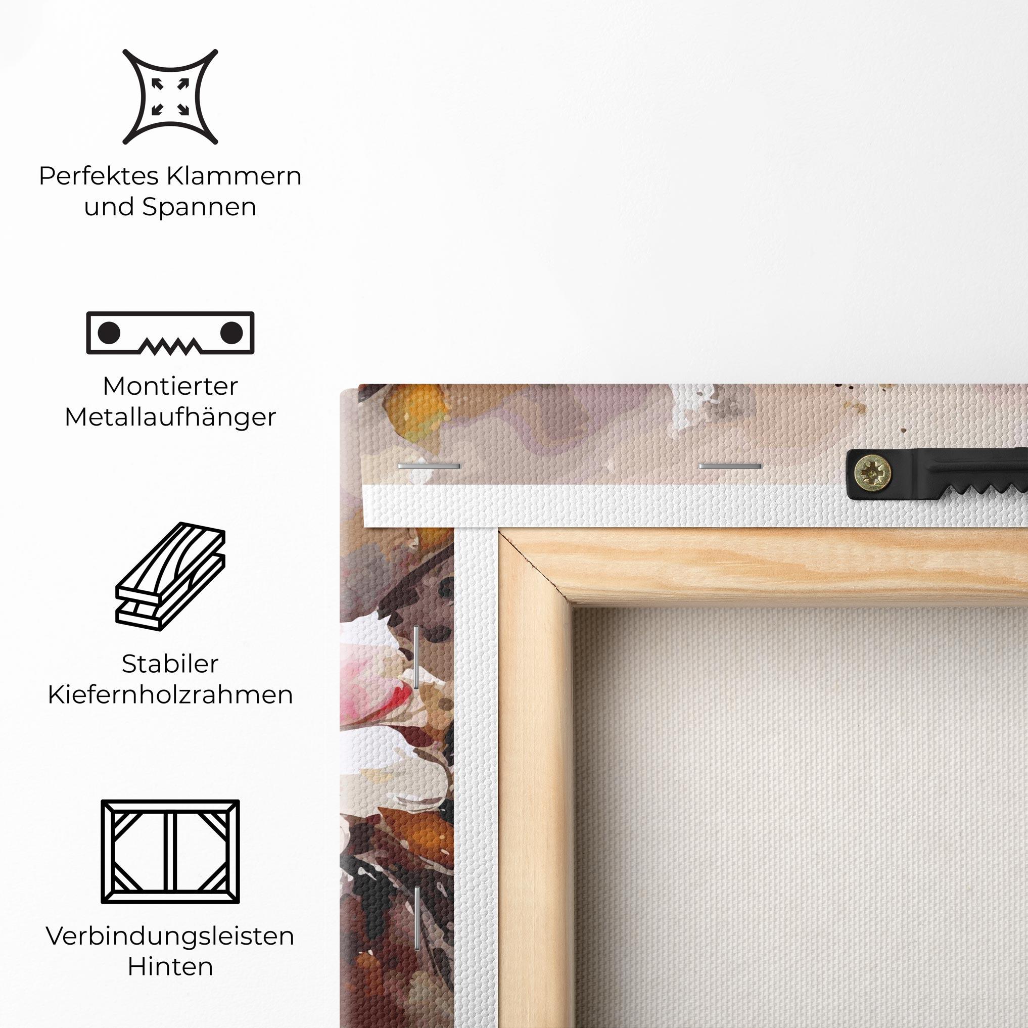 Leinwandbild Beautiful Cherry Flower mockup 5