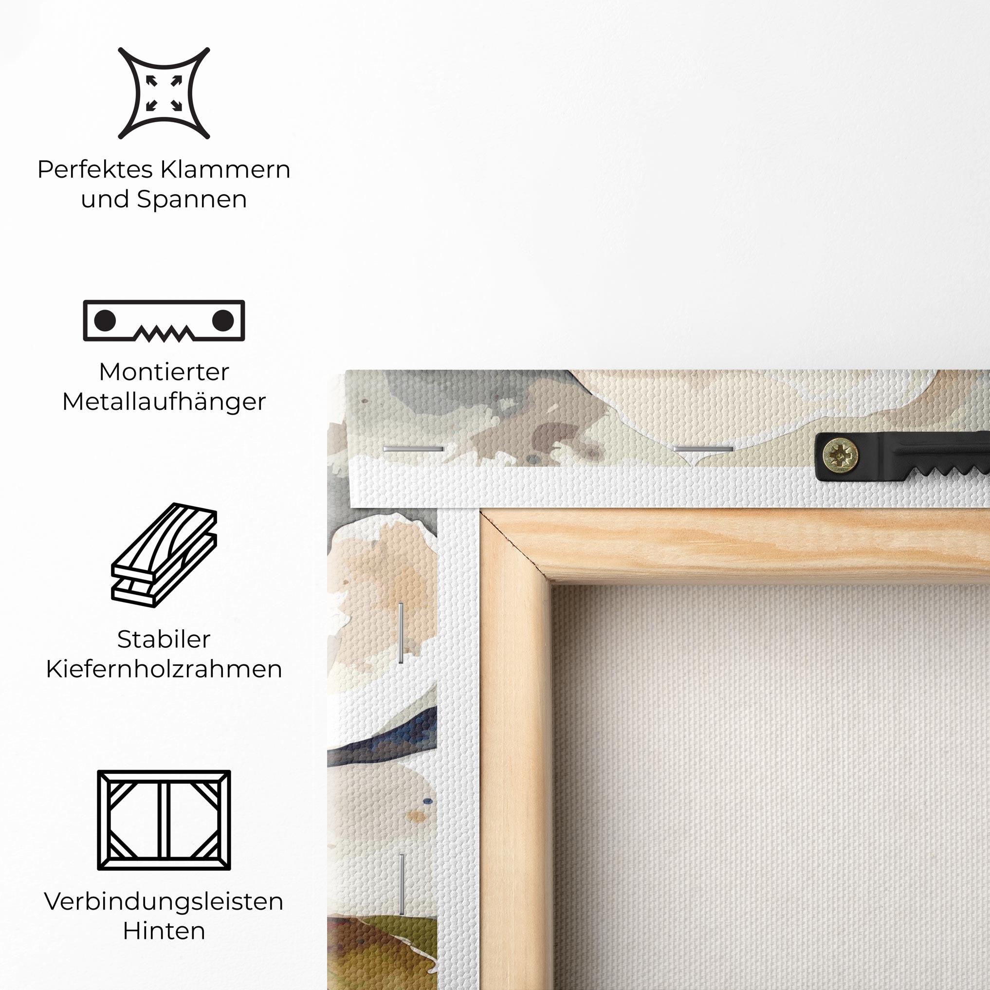 Leinwandbild Cream Nature Flower mockup 5