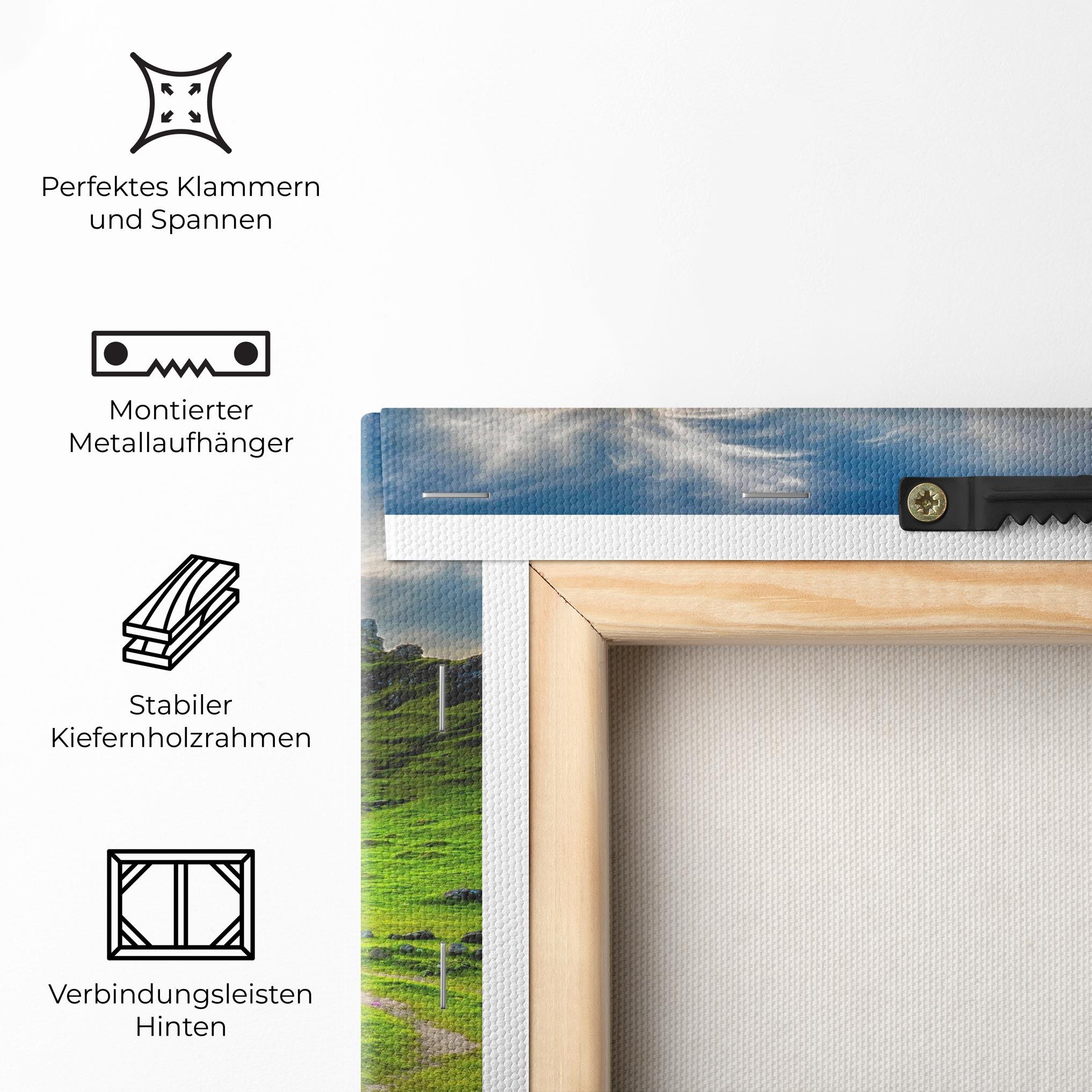 Leinwandbild Green Circle Nature mockup 5