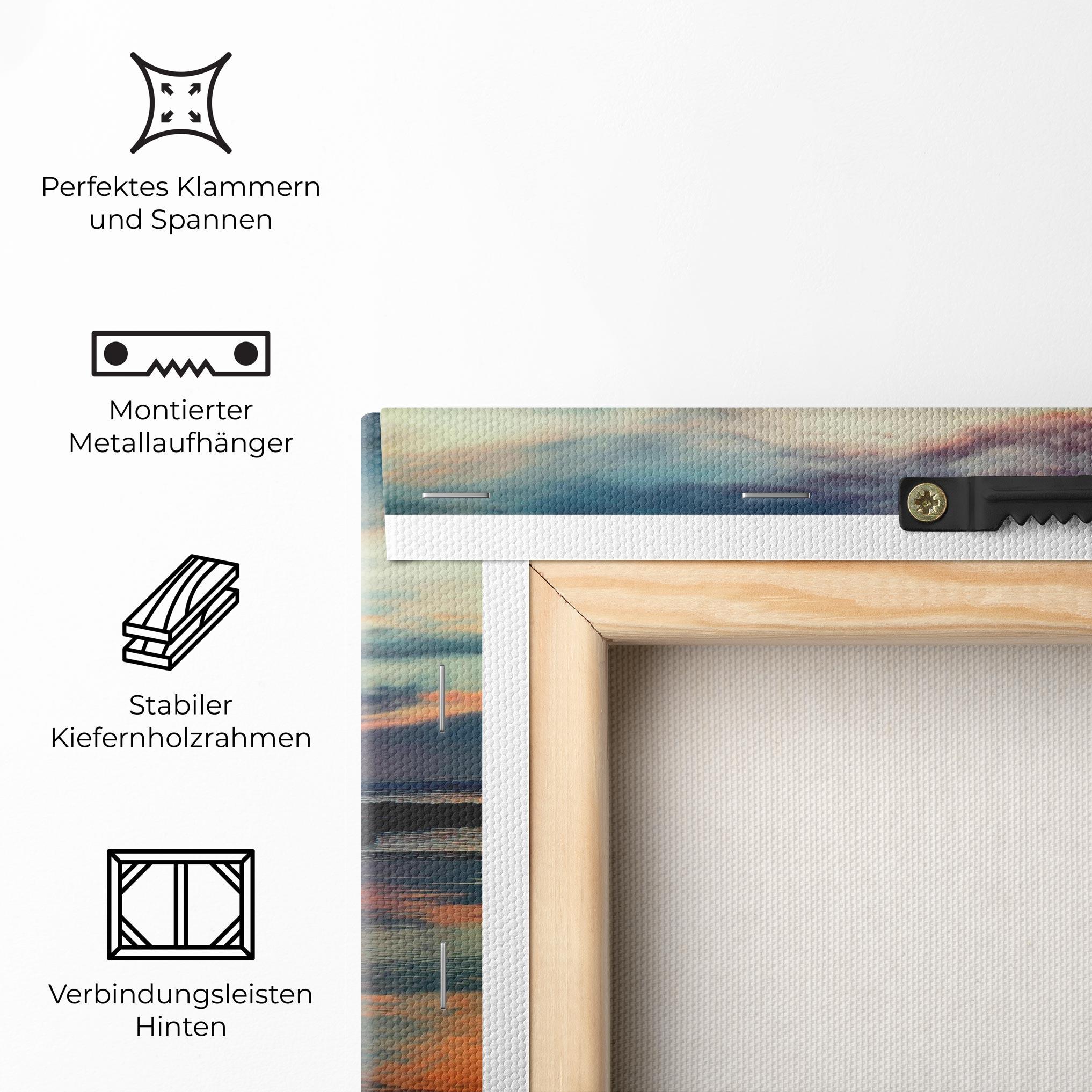 Leinwandbild Pink Purple Sky Man mockup 5