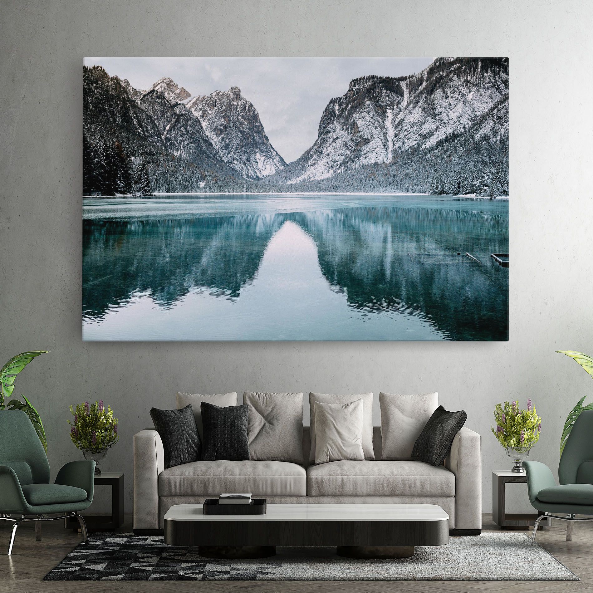 Lake Reflection Mountain mockup 7