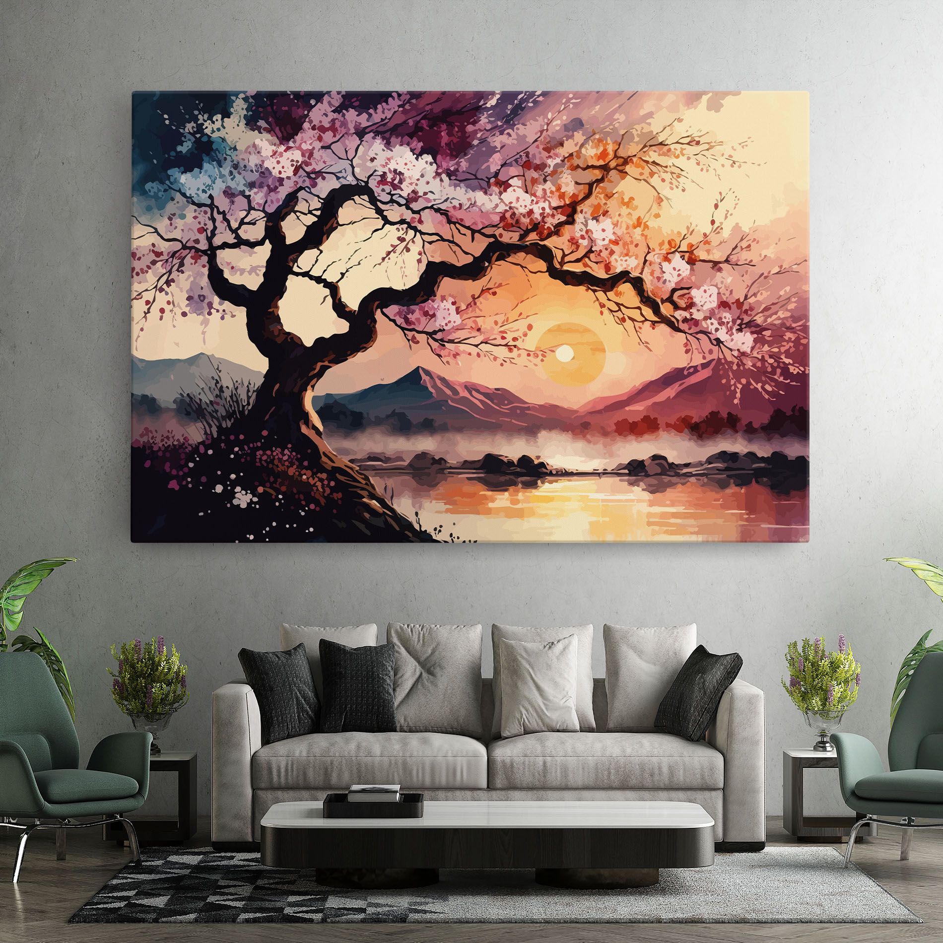 Pink Tree Nature mockup 7