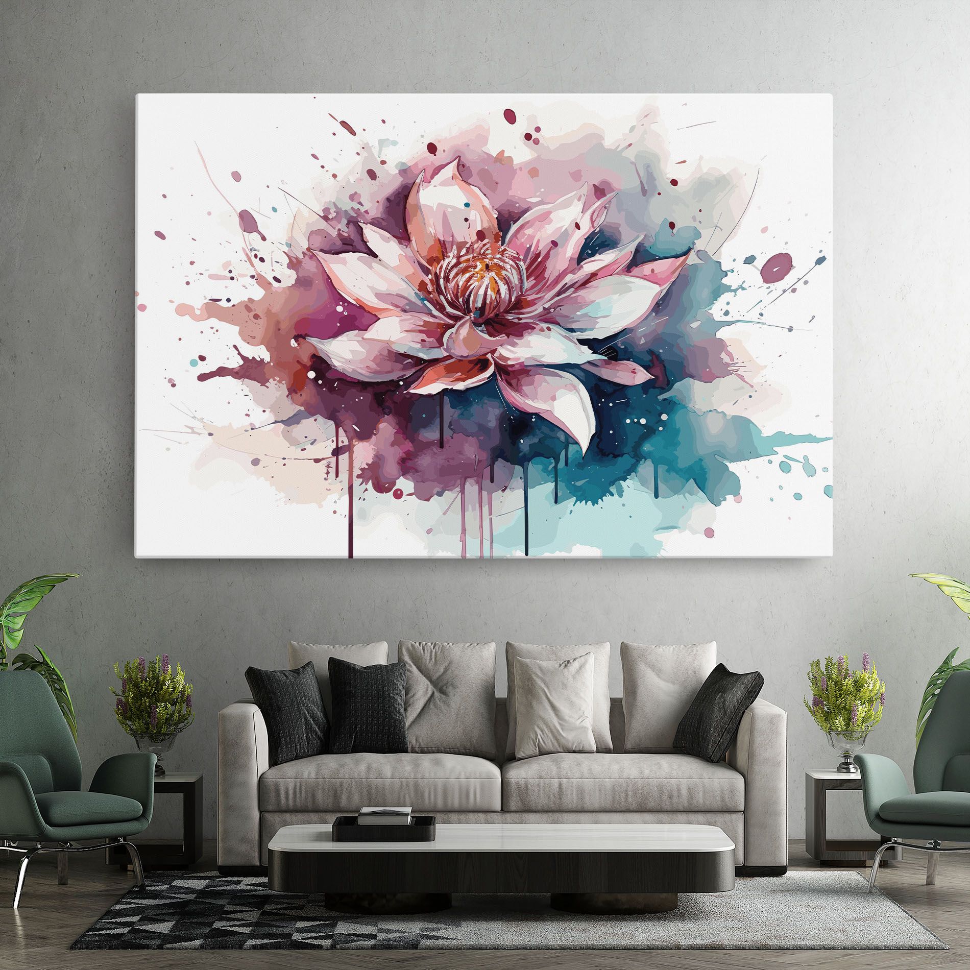 Pretty Pink Lotus Art mockup 7