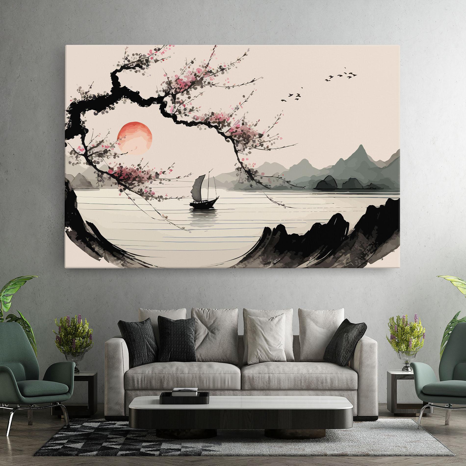 Leinwandbild Relaxing Nature mockup 7