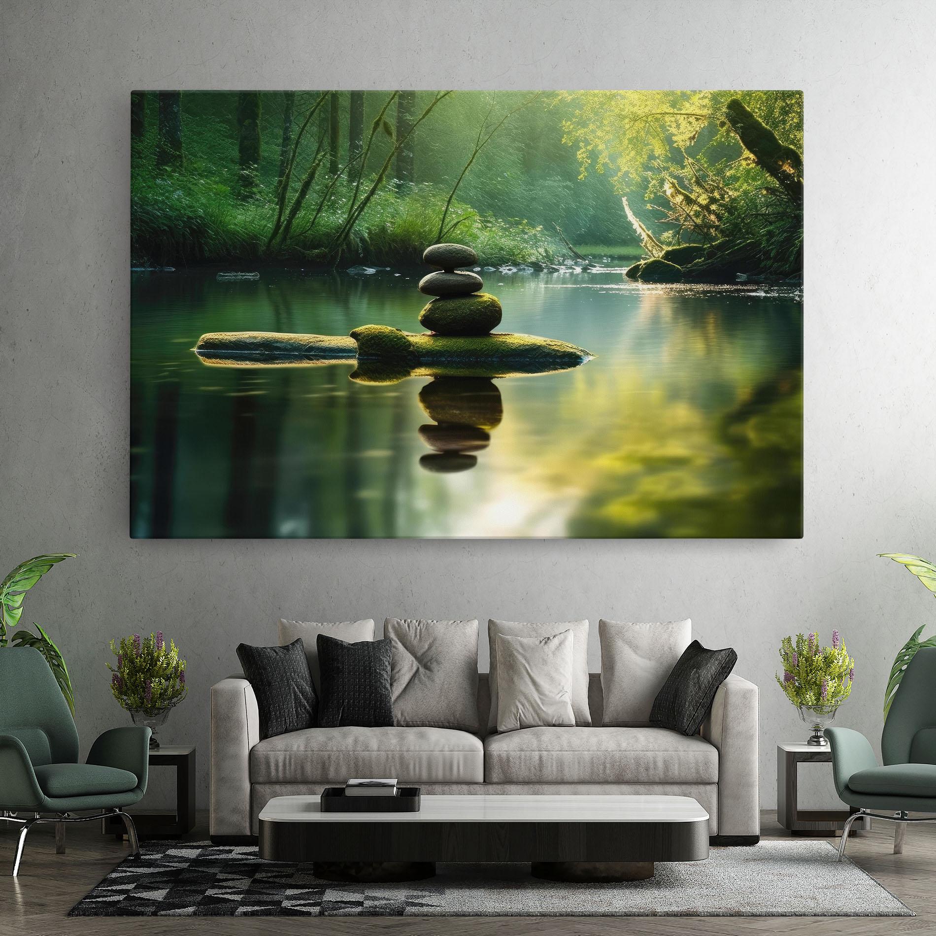 Leinwandbild Spiritual Stones mockup 7