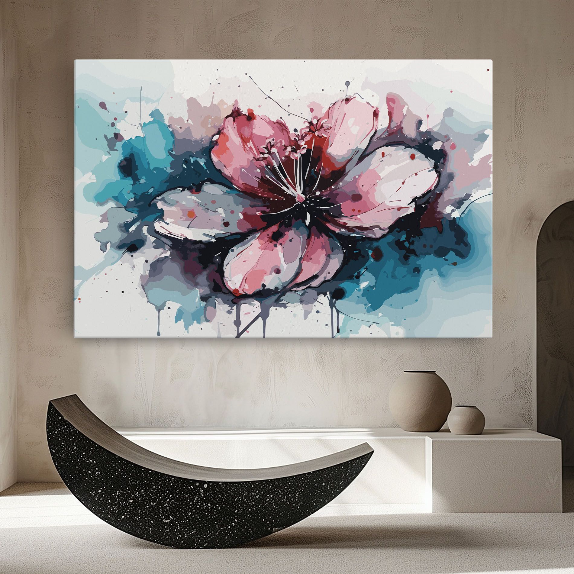 Pink Blue Nature mockup 8