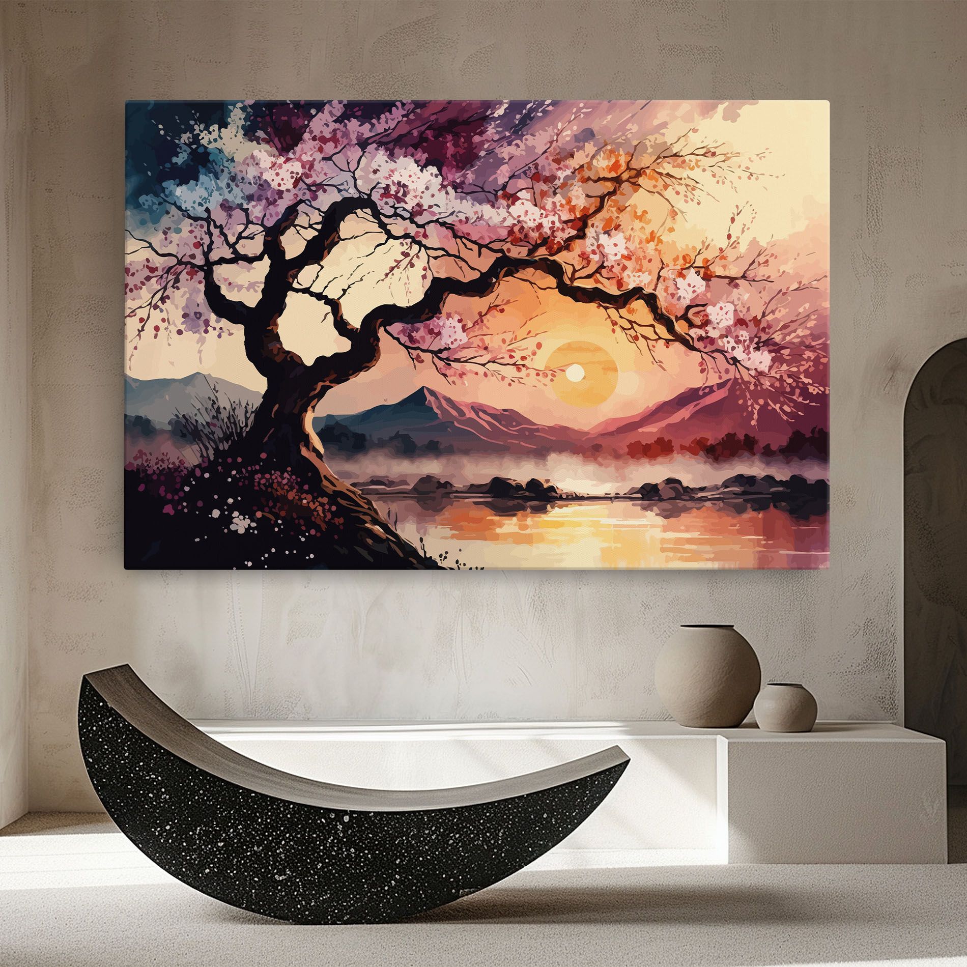 Pink Tree Nature mockup 8