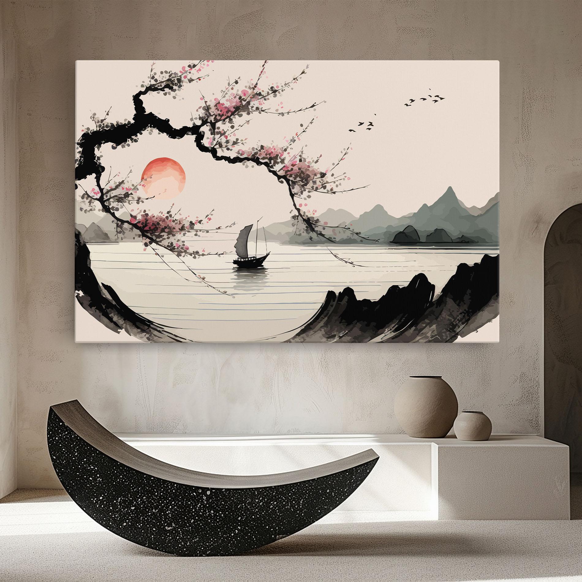 Leinwandbild Relaxing Nature mockup 8