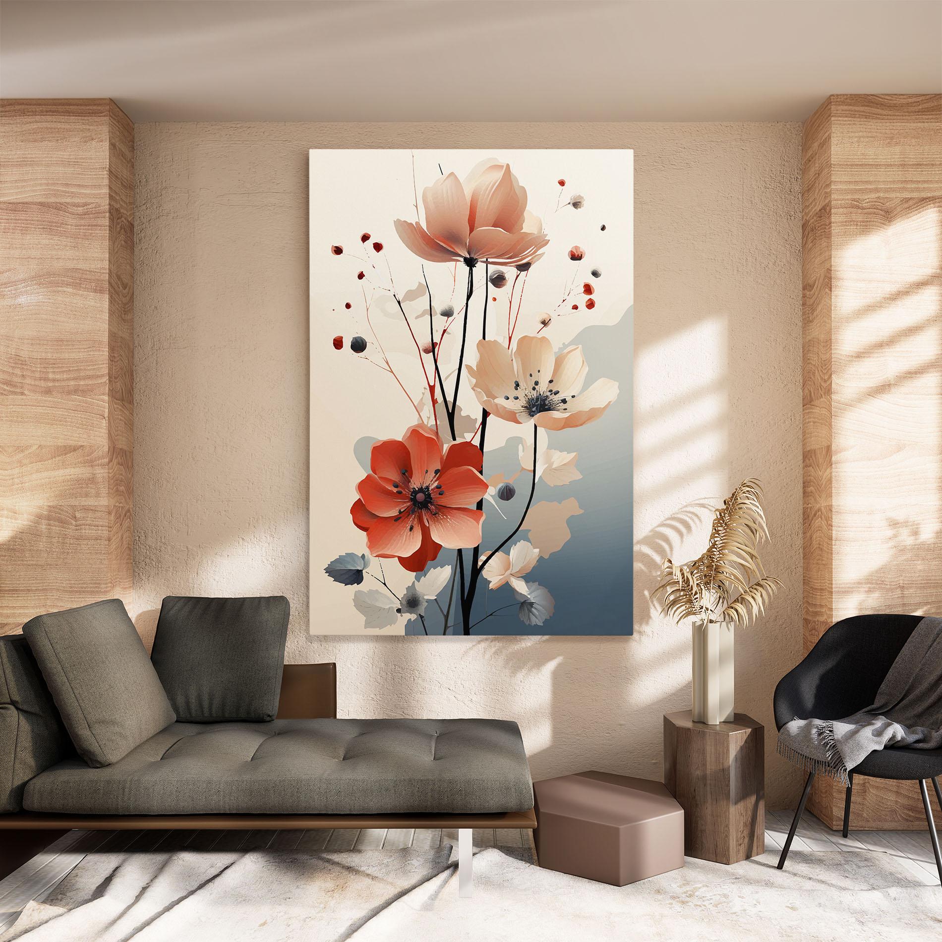 Leinwandbild Cream Flower Nature mockup 8