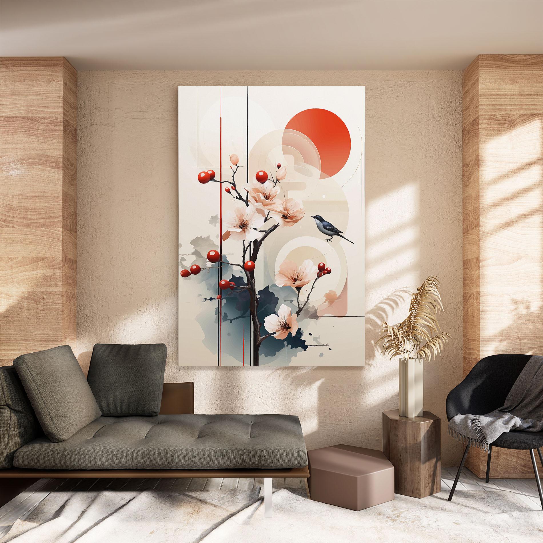 Leinwandbild Cream Nature mockup 8