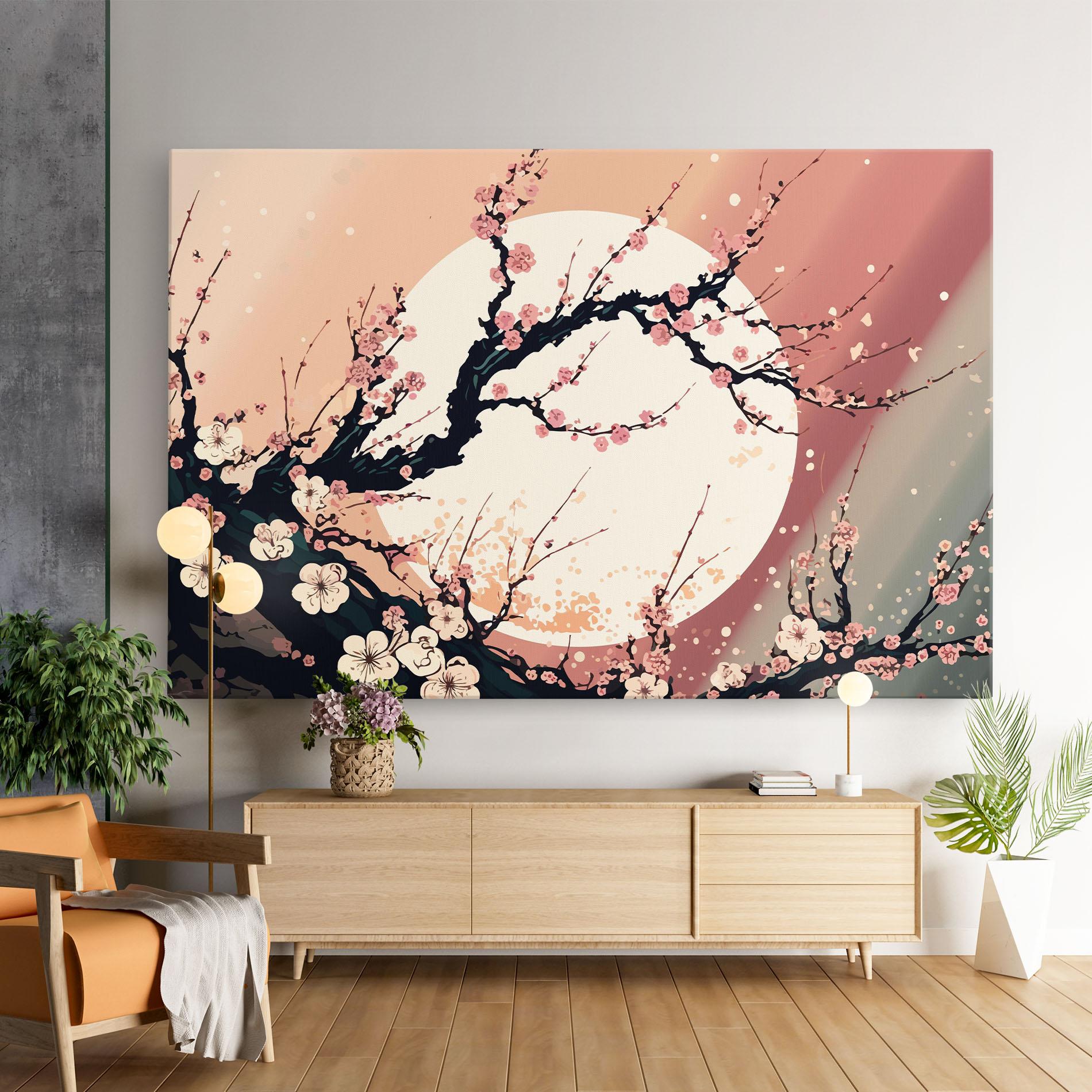 Leinwandbild Blossom Full Moon mockup 9