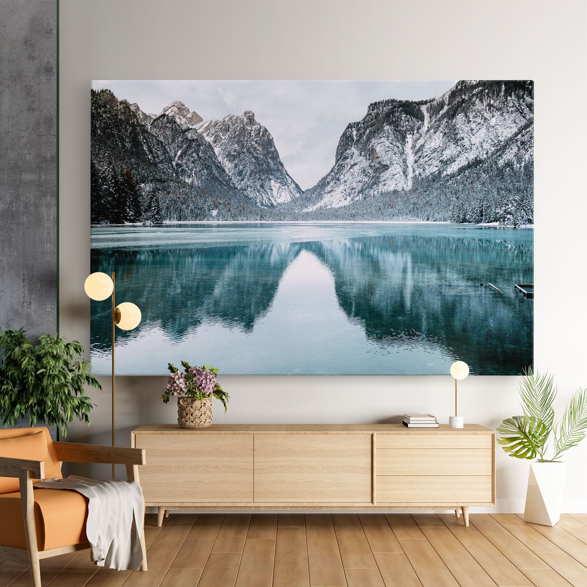 Lake Reflection Mountain mockup 9