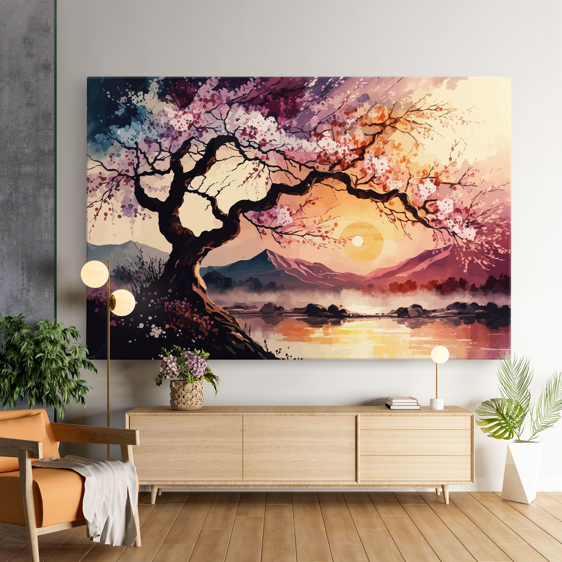 Pink Tree Nature mockup 9