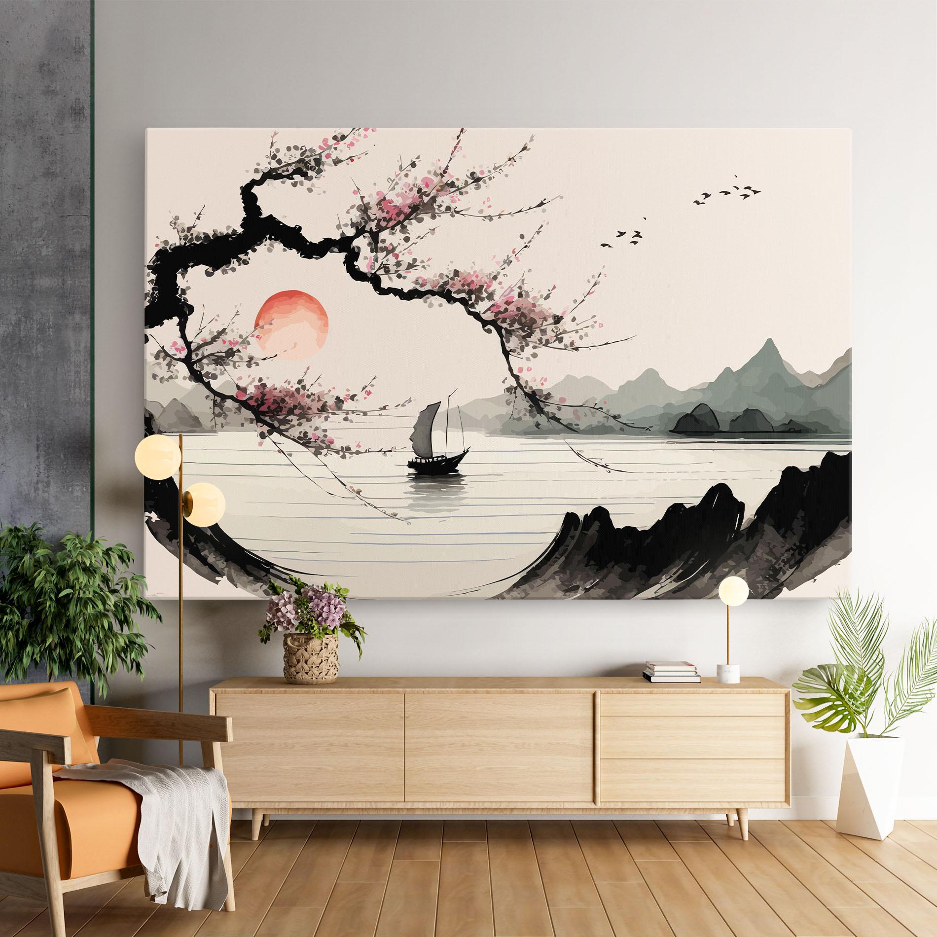 Leinwandbild Relaxing Nature mockup 9