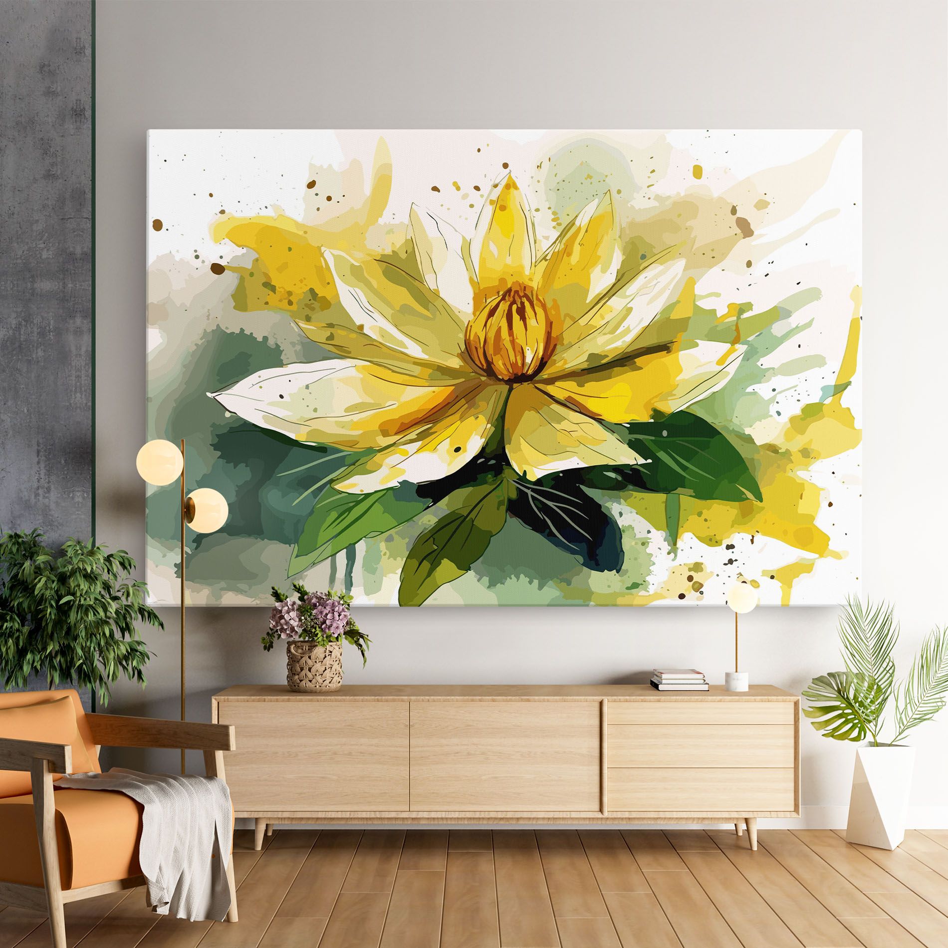 Yellow Flower Nature mockup 9