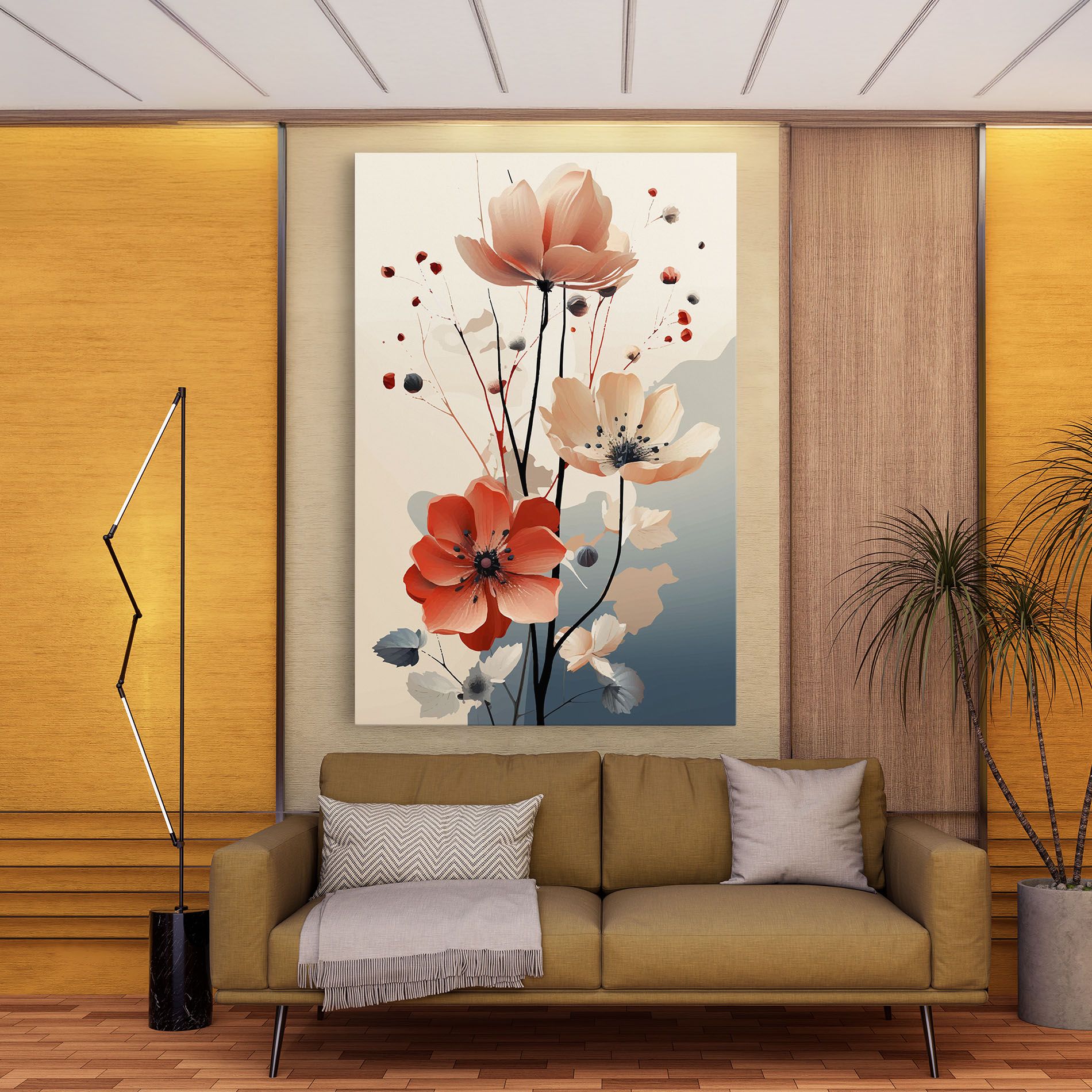 Cream Flower Nature mockup 9