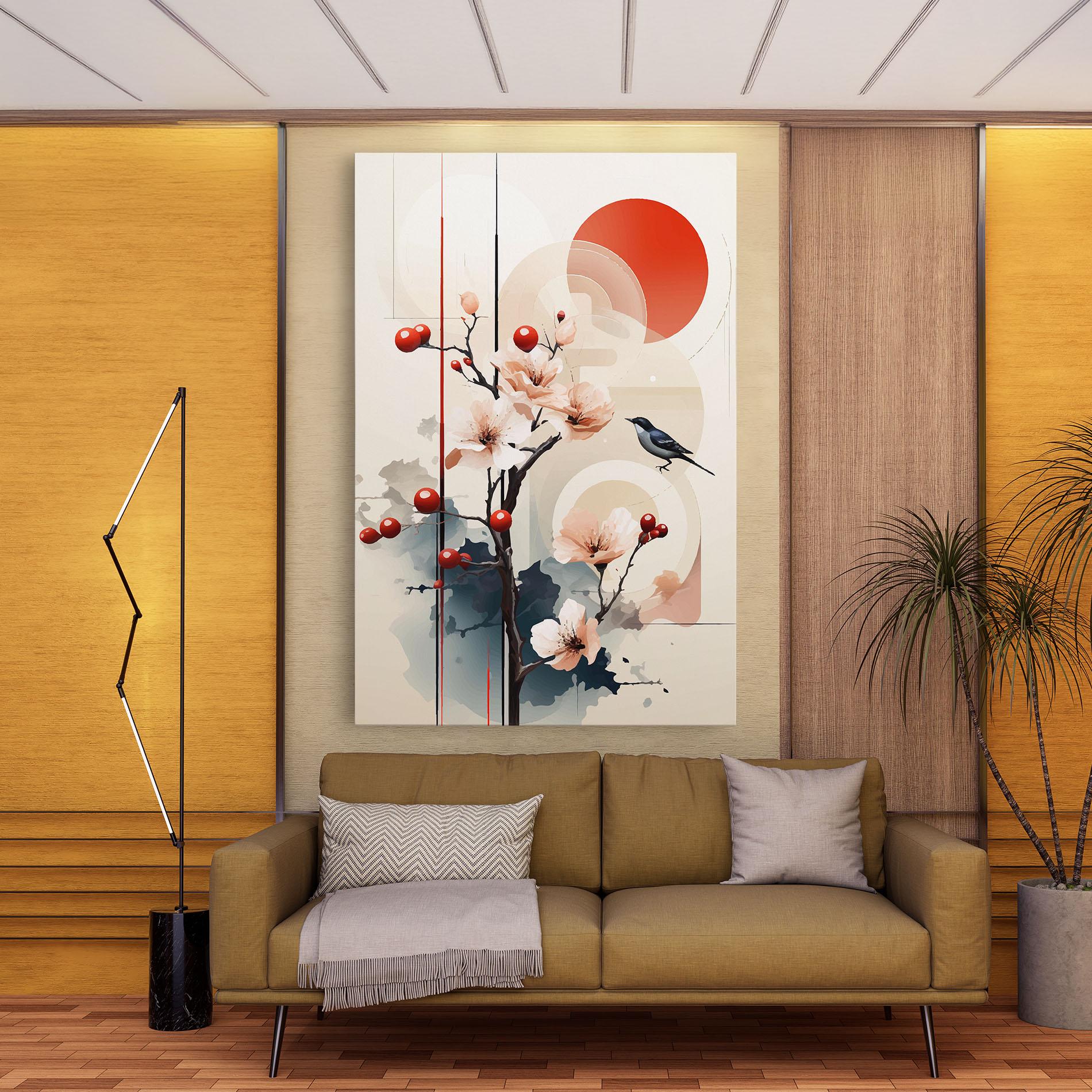 Leinwandbild Cream Nature mockup 9