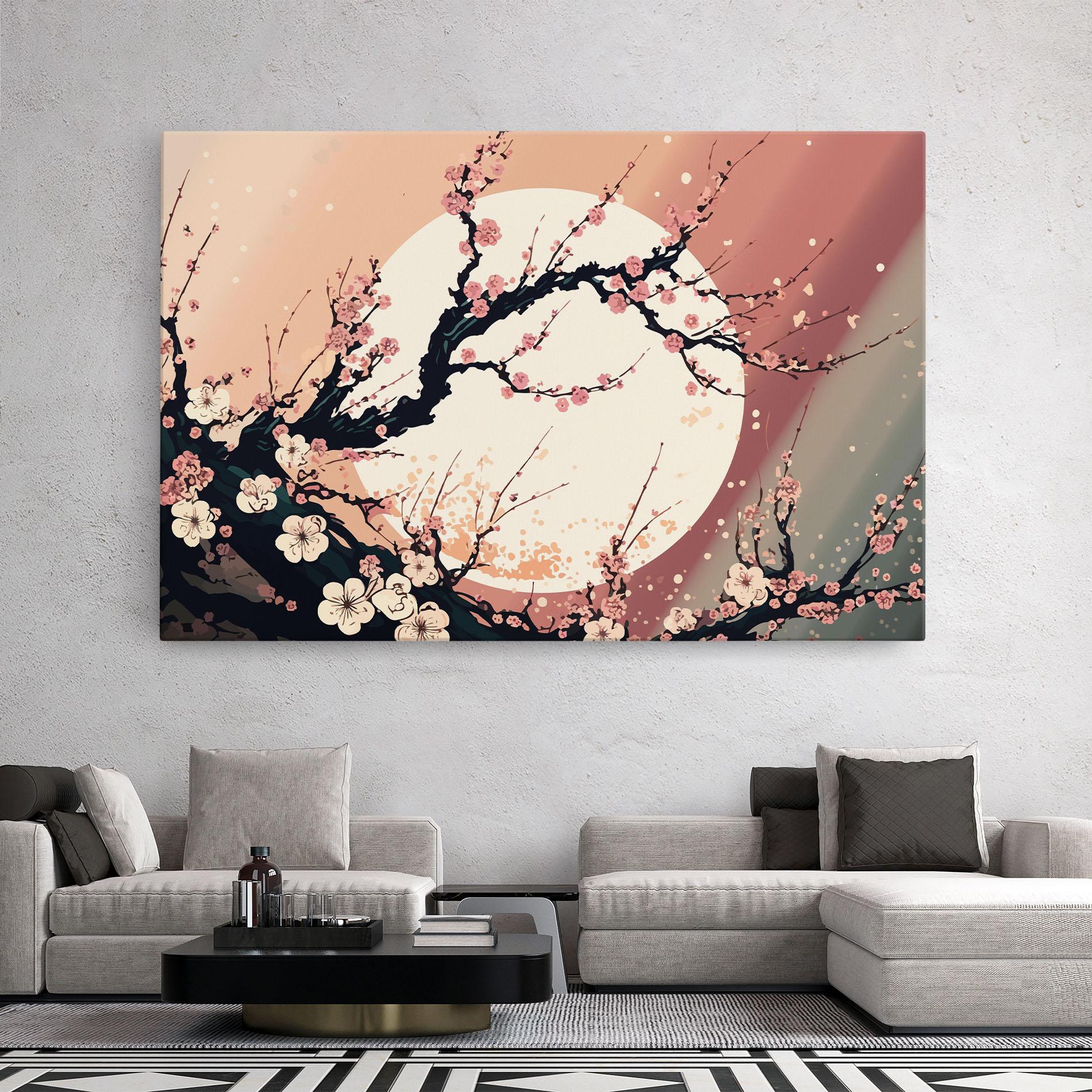 Leinwandbild Blossom Full Moon mockup 2