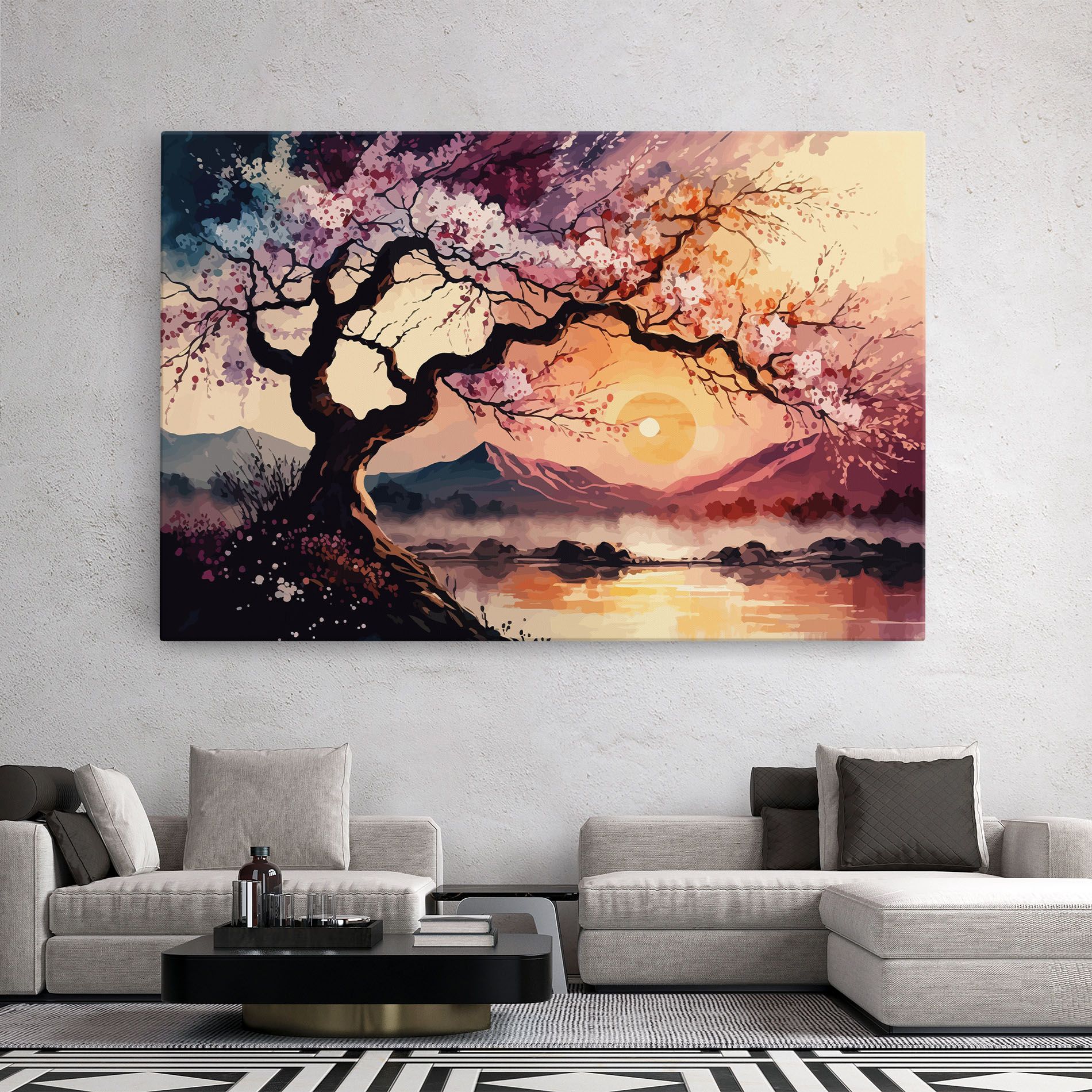 Pink Tree Nature mockup 2