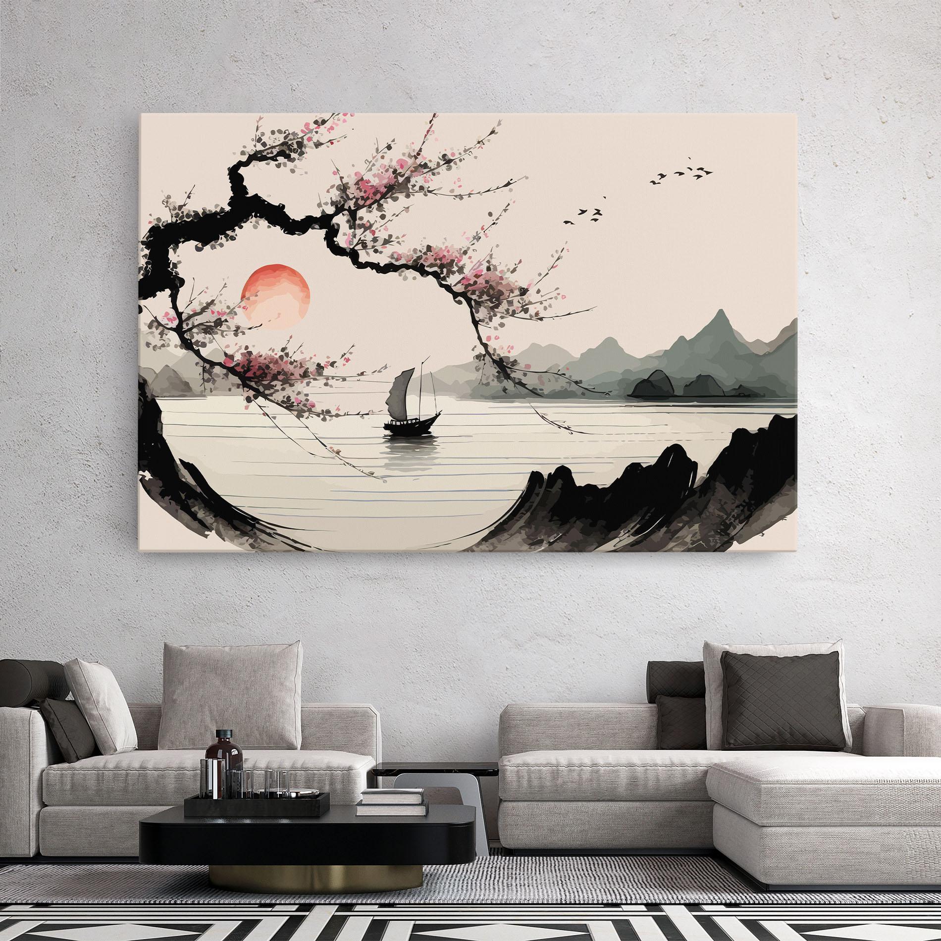 Leinwandbild Relaxing Nature mockup 2