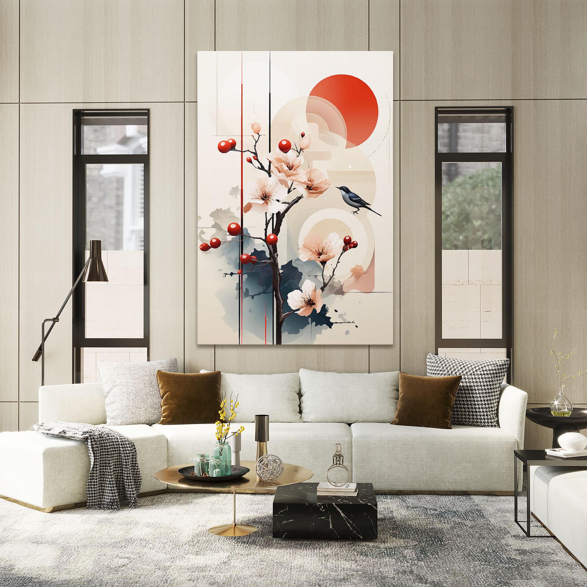 Leinwandbild Cream Nature mockup 2