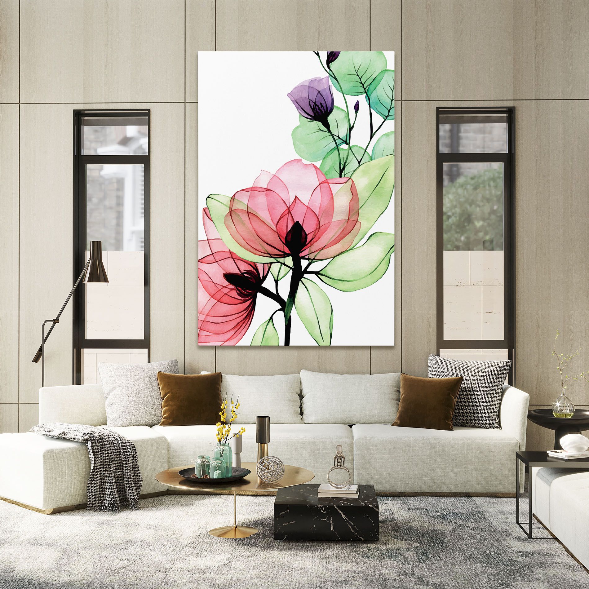 Pink Green Nature mockup 2