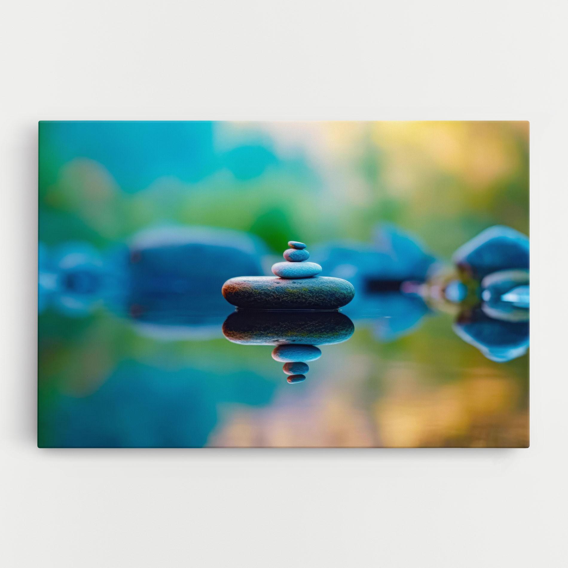 Leinwandbild Pile Rocks mockup 0