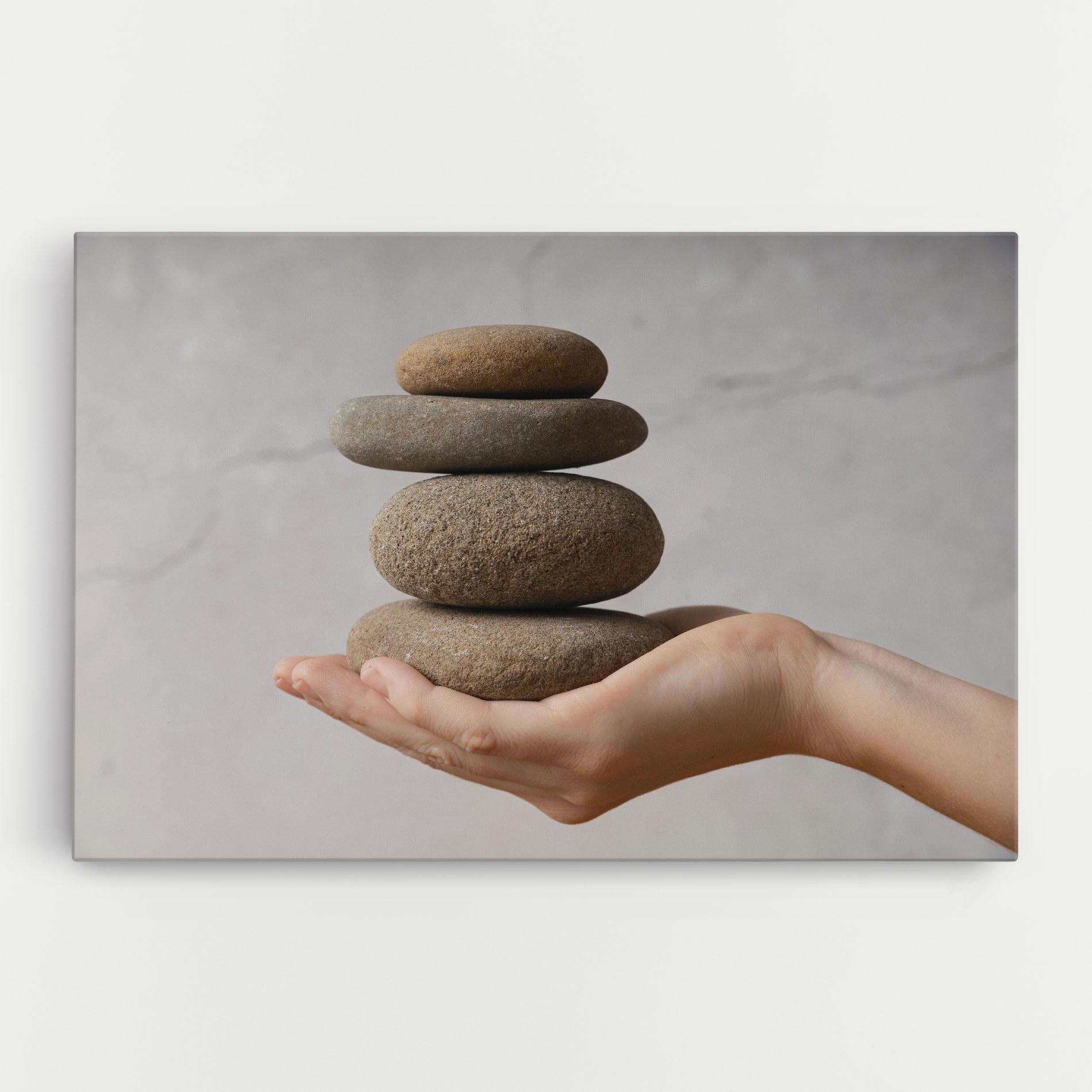 Leinwandbild Stones Meditation mockup 0