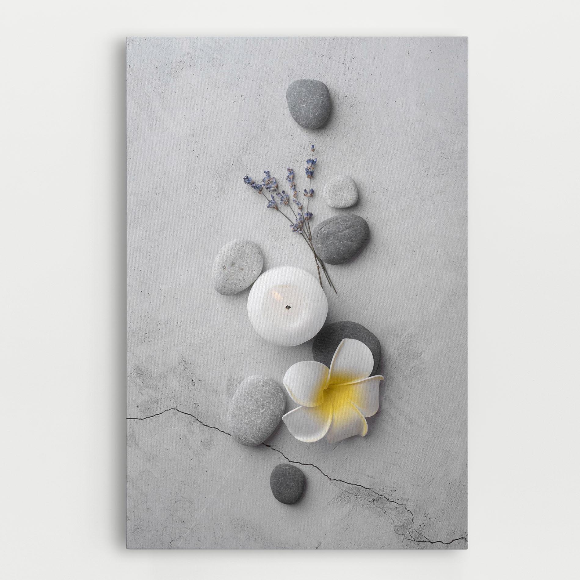 Leinwandbild Feng Shui Stones mockup 0